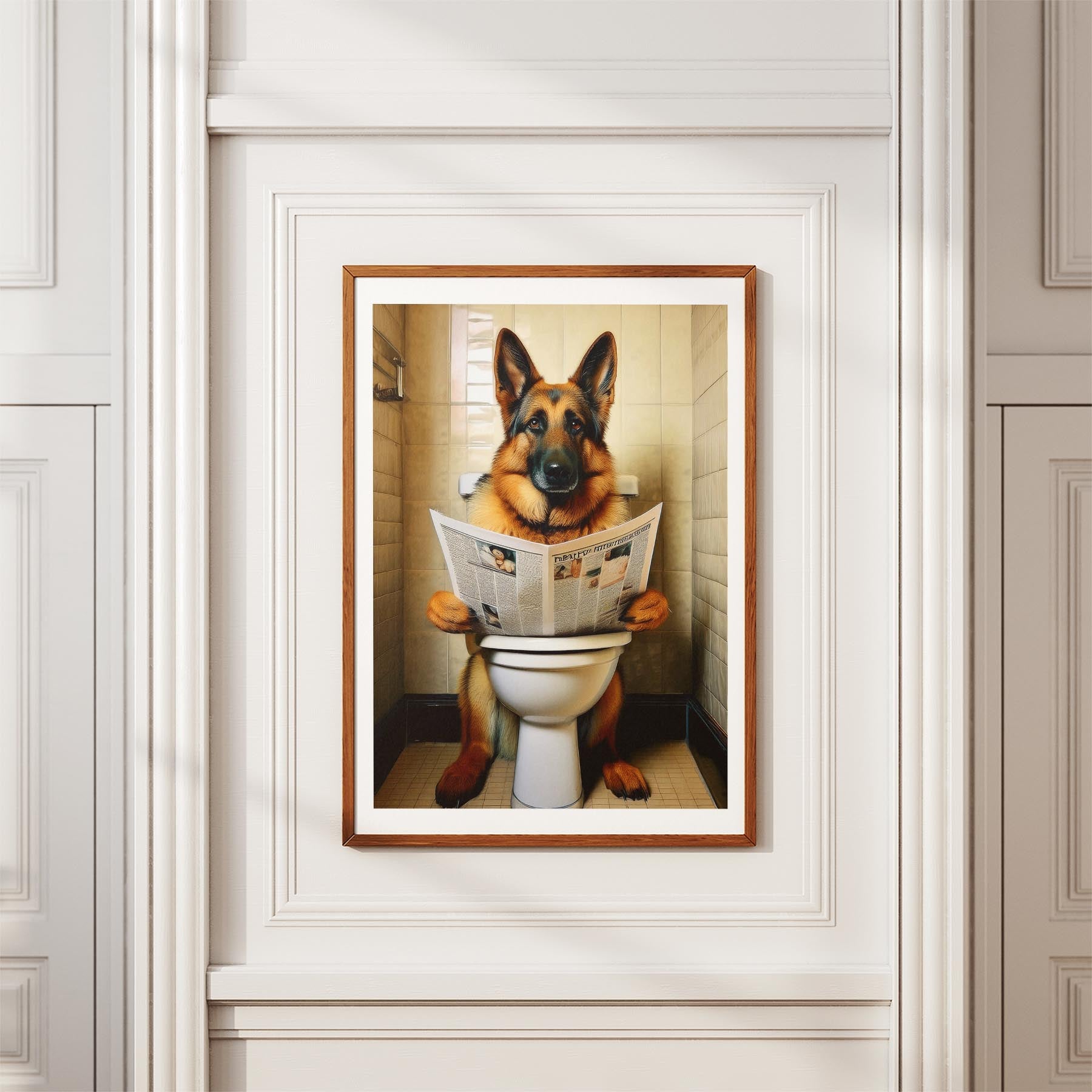 German Shepherd Toilet Humour Dog Series 1 image 3