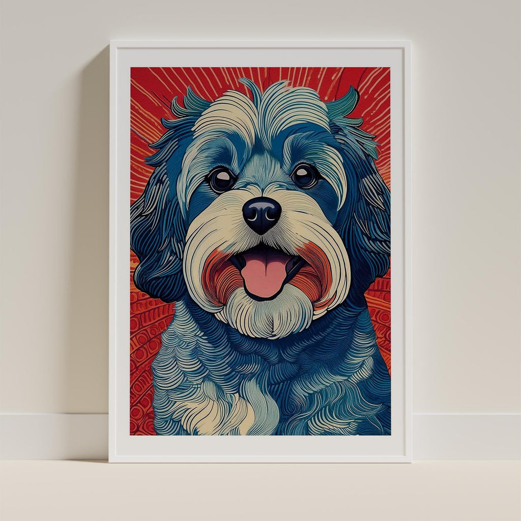 Maltese Hokusai Japanese Inspired Dog Series image 9