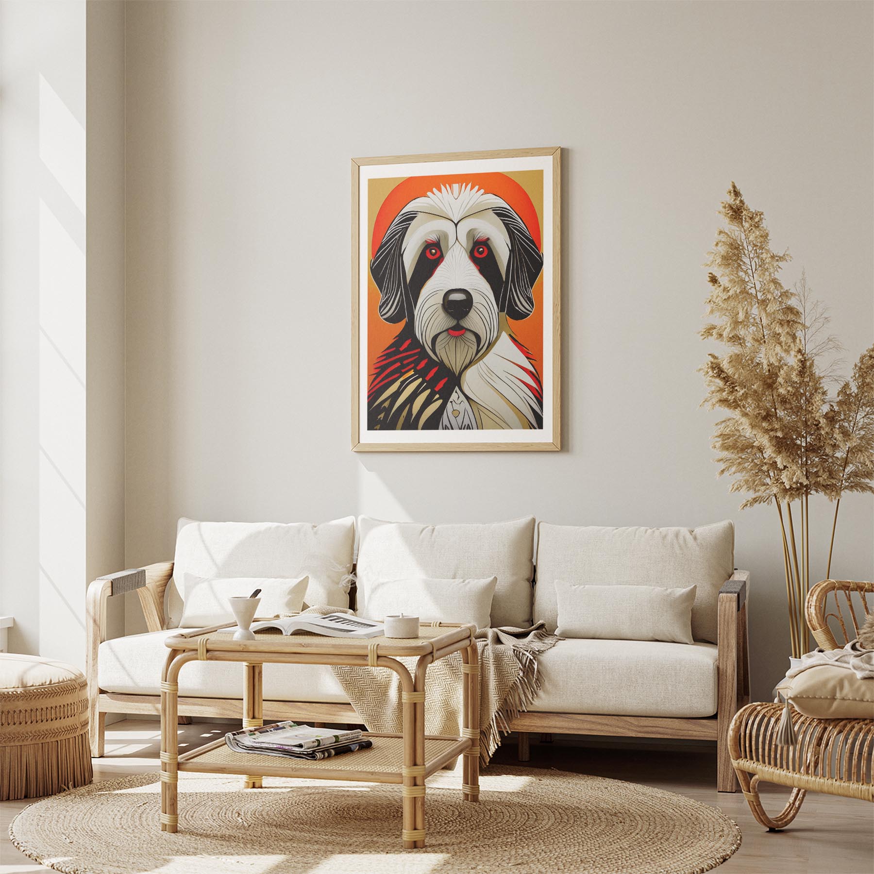 Smithfield Sheepdog Geometric Orange Series image 2