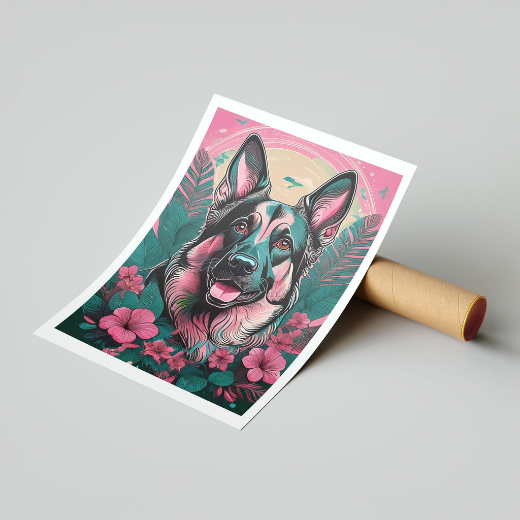 German Shepherd Flowery Dog image 7