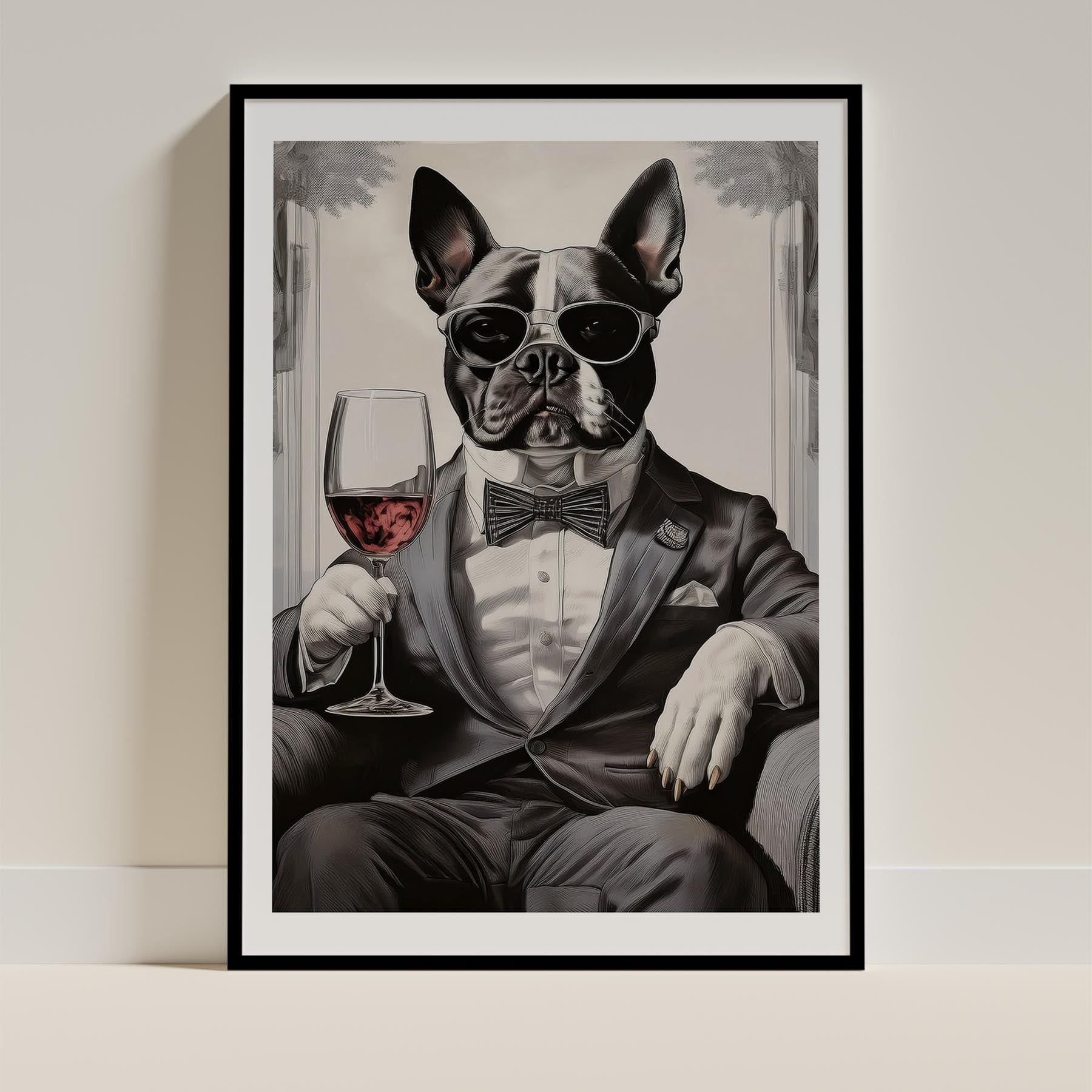 Boston Terrier Dog Art Print Unframed Vol 1 | 11 Unique Designs | Wall Art Gift for Dog Lovers - Image 5 | Dogsy & Co