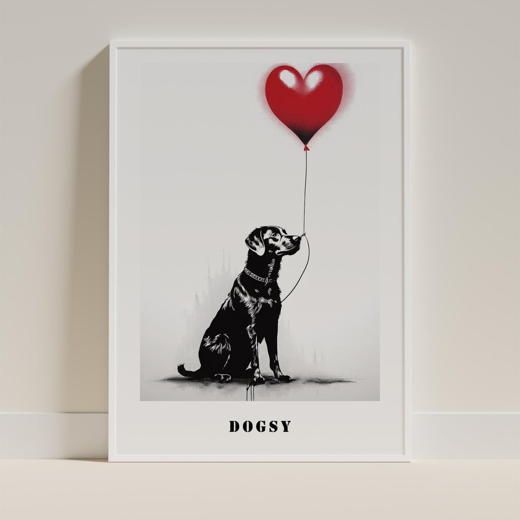 Labrador Retriever DOGSY Series inspired by the Art of Banksy with text Dogsy image 9
