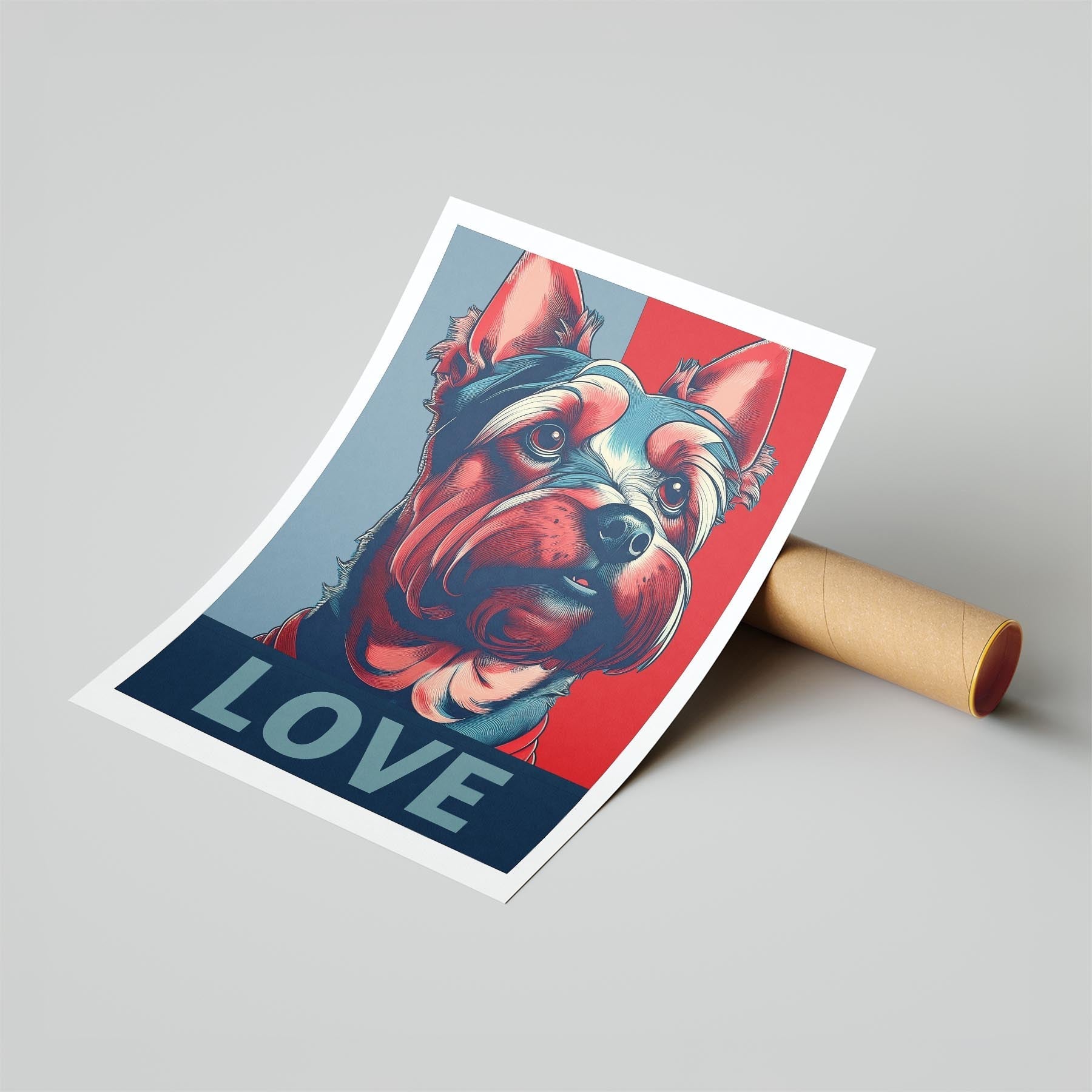 Yorkshire Terrier LOVE Series Inspired by the Obama Poster image 6