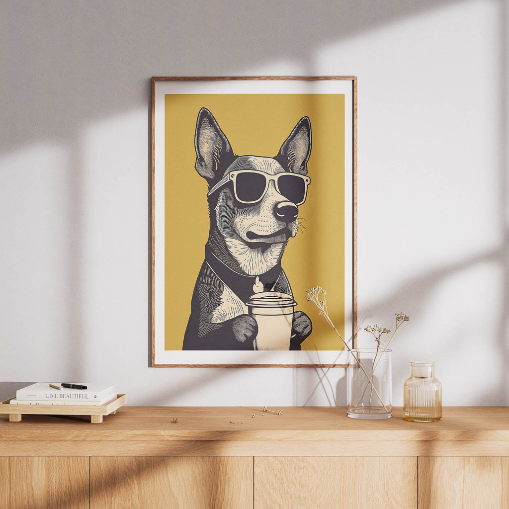 Cattledog Chillin Coffee Dog image 8