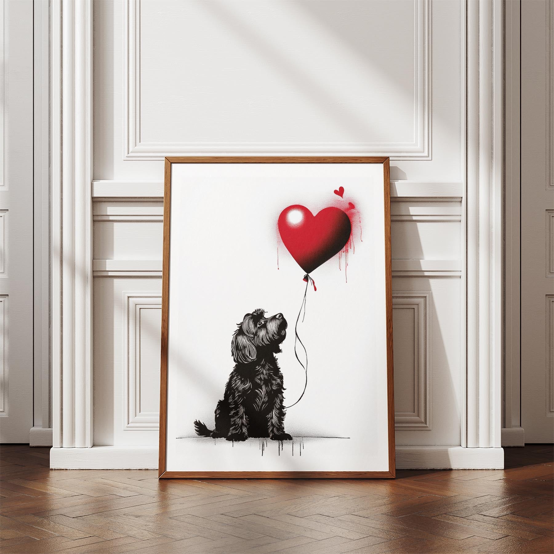 Australian Silky Terrier DOGSY Series inspired by the Art of Banksy image 4