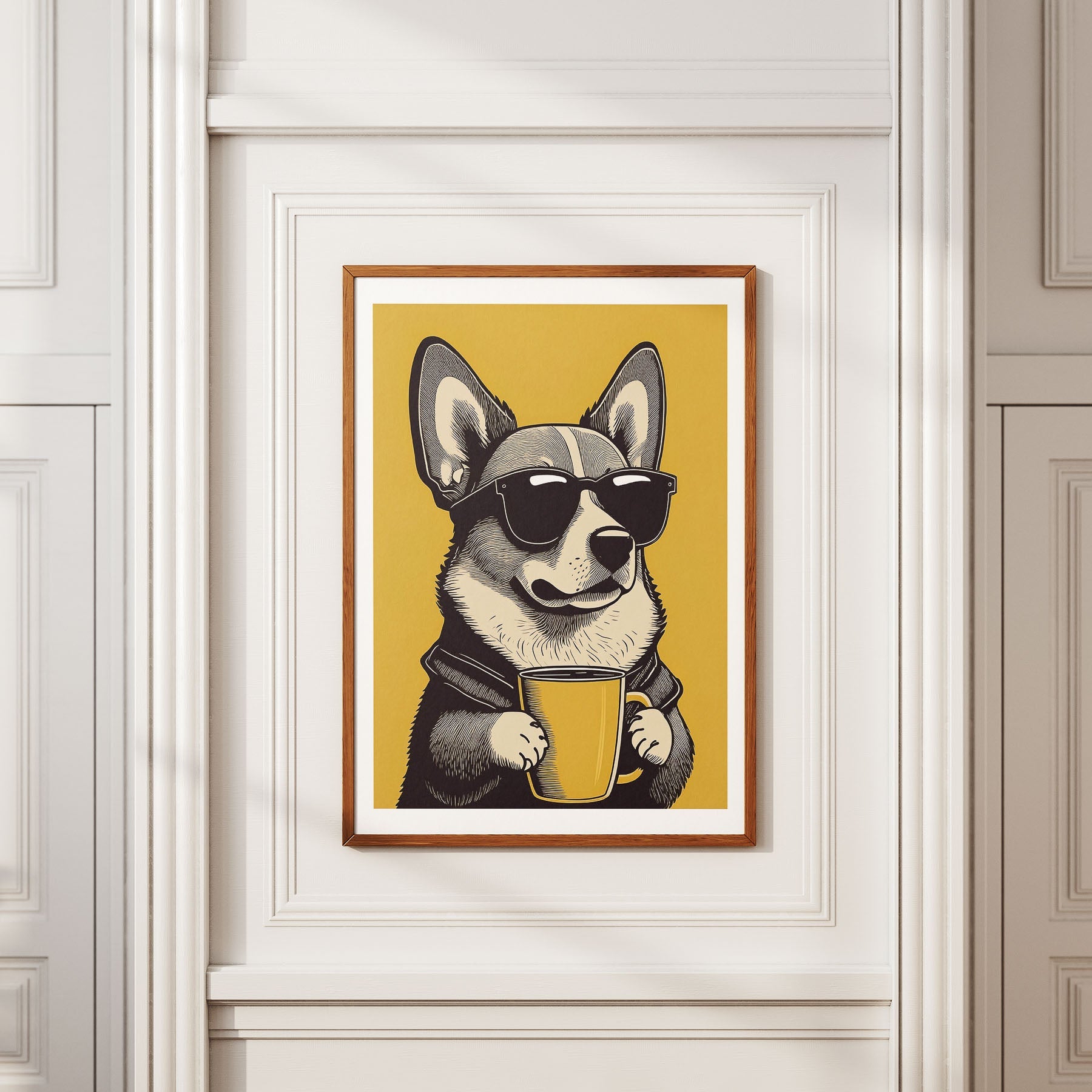 Corgi Chillin Coffee Dog image 2