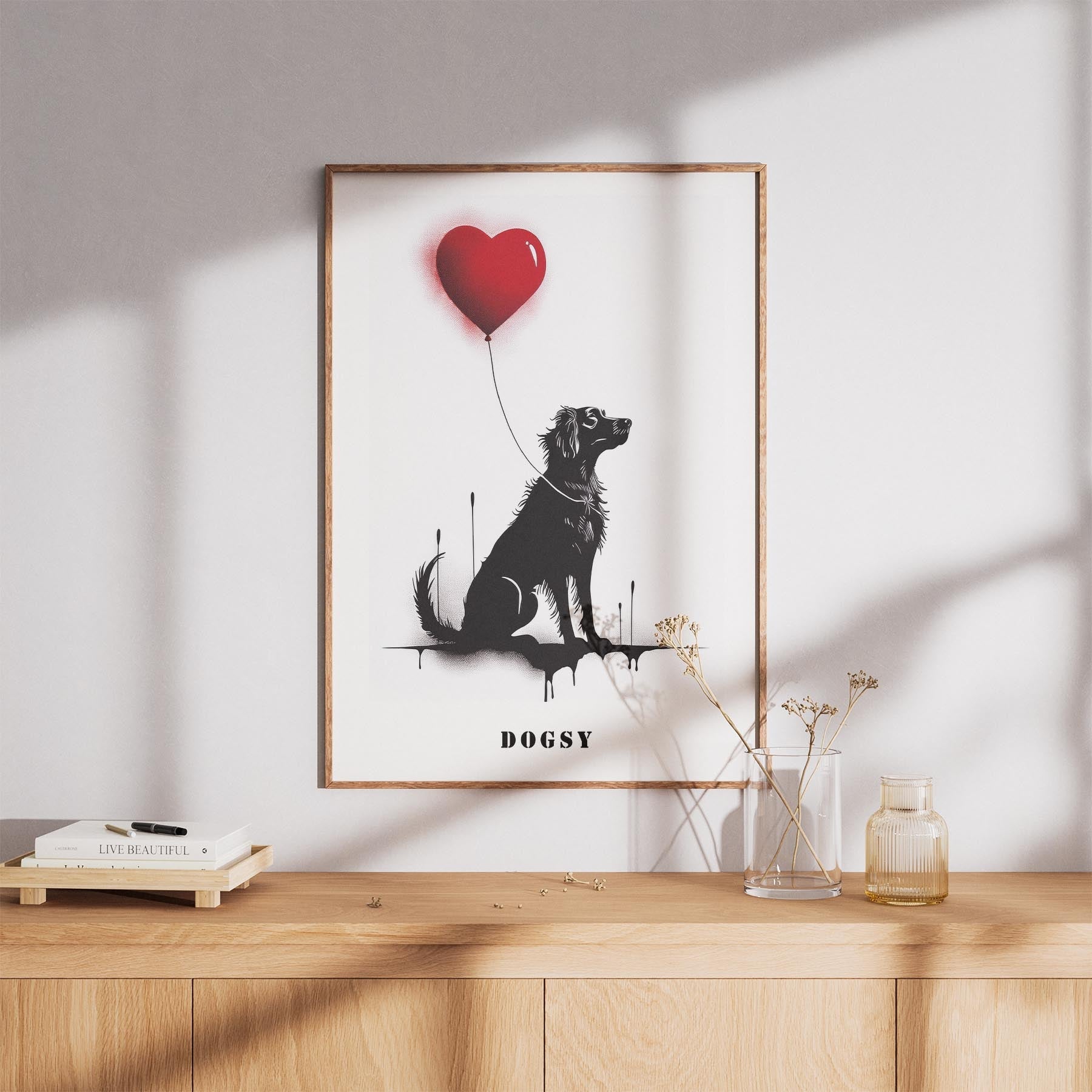 Afghan DOGSY Series inspired by the Art of Banksy with text Dogsy image 8