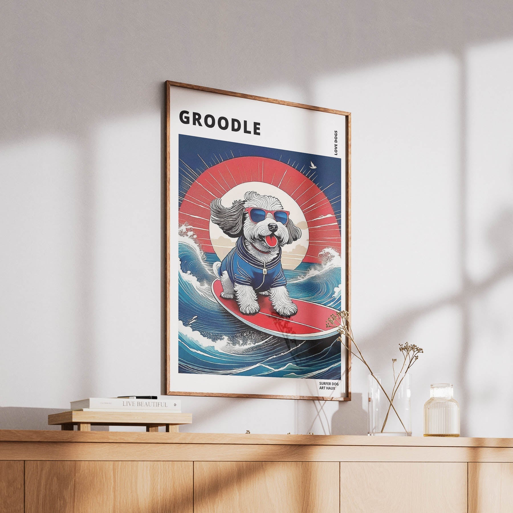 Groodle Hokosai Surfer Dogs 1 image 6