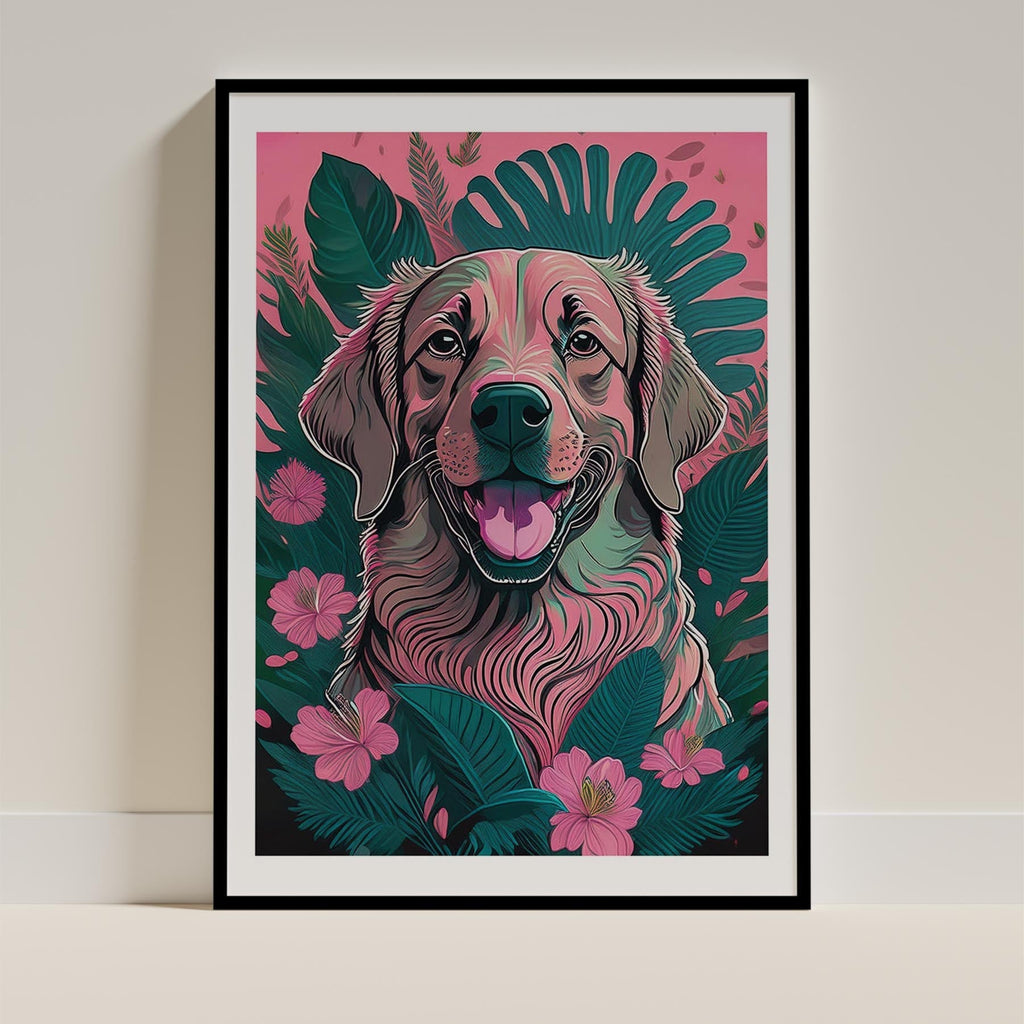 Golden Retriever Flowery Dog image 11