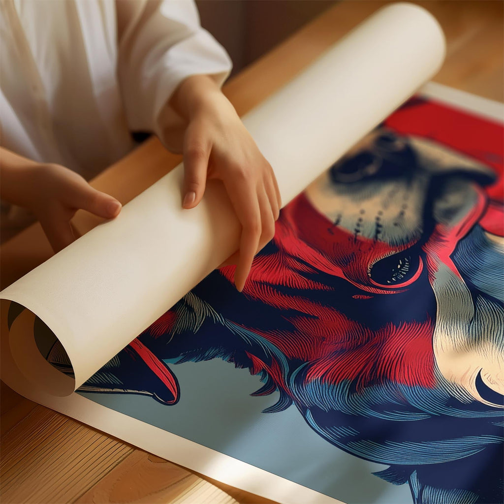 Border Collie LOVE Series Inspired by the Obama Poster image 1