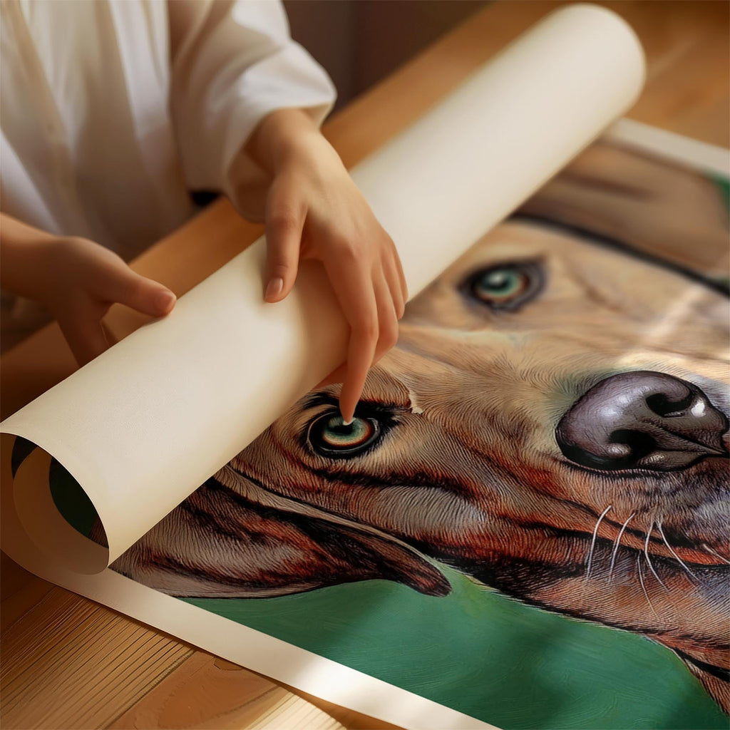 Labrador Retriever Green Painted Series image 1