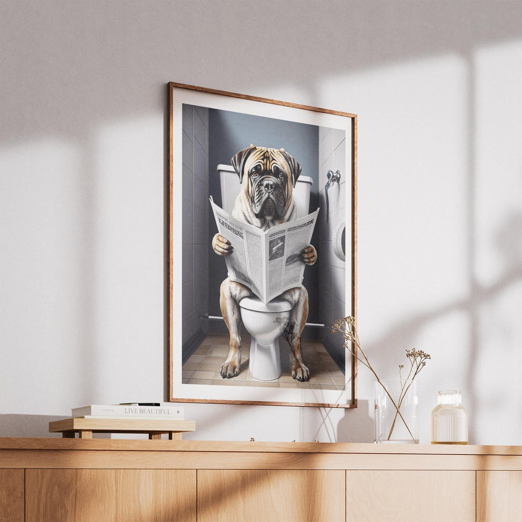 Bullmastiff Toilet Humour Dog Series image 5