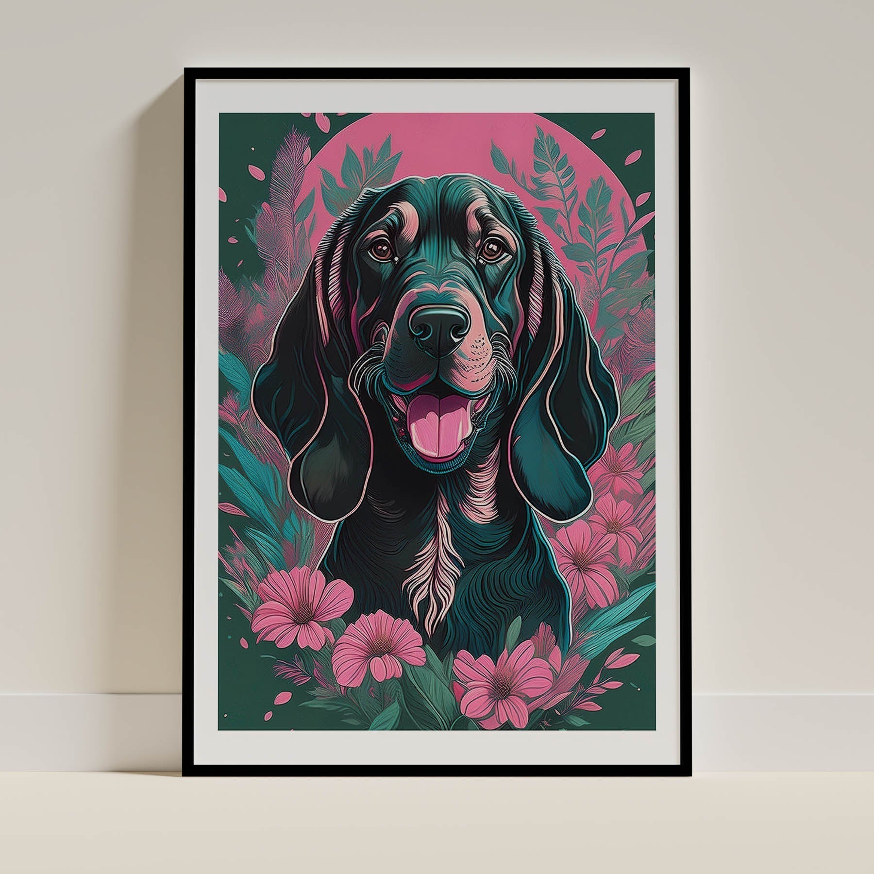Bloodhound Dog Art Print Unframed Vol 2 | 9 Unique Designs | Wall Art Gift for Dog Lovers - Image 5 | Dogsy & Co