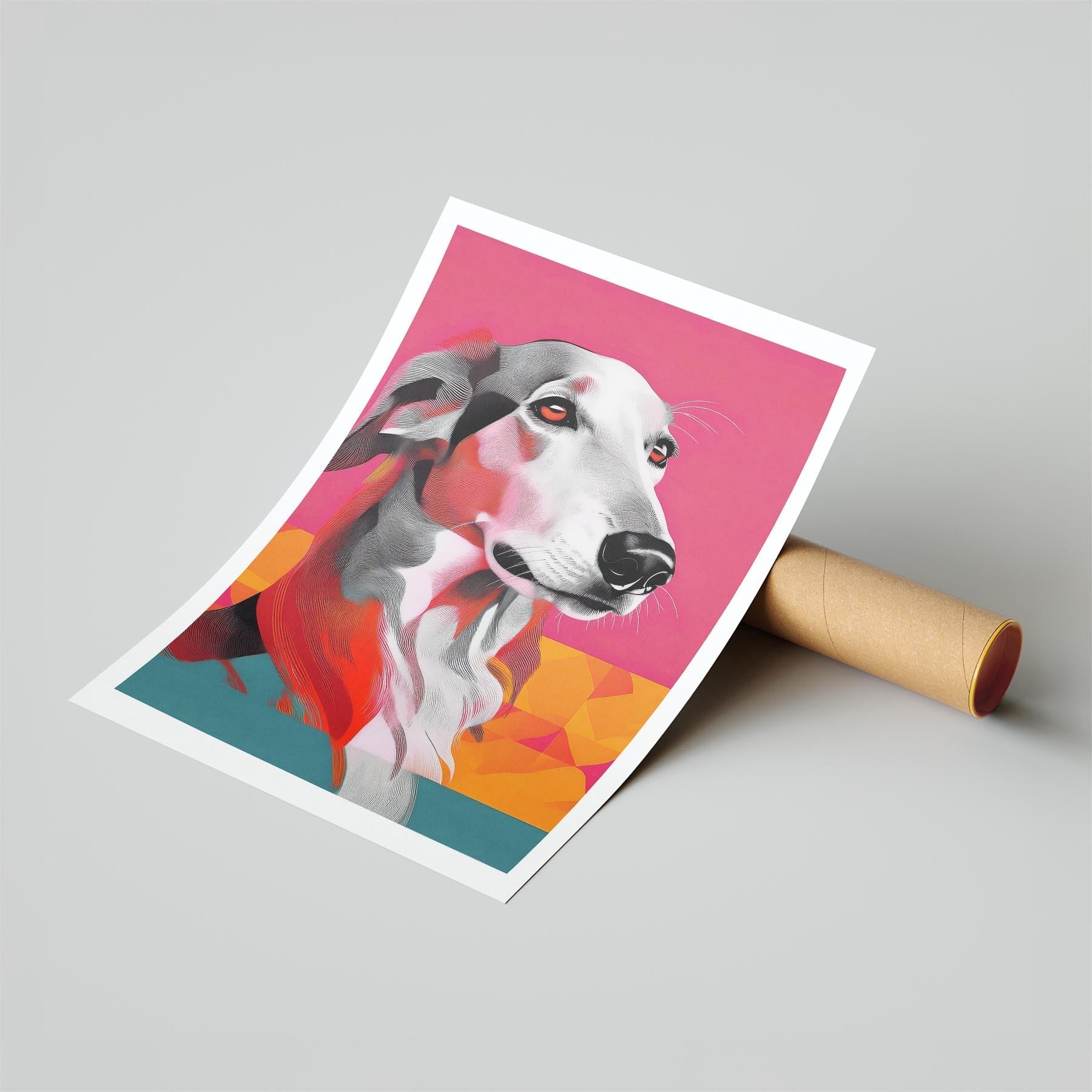 Borzoi Modern Pop Dog Series image 6