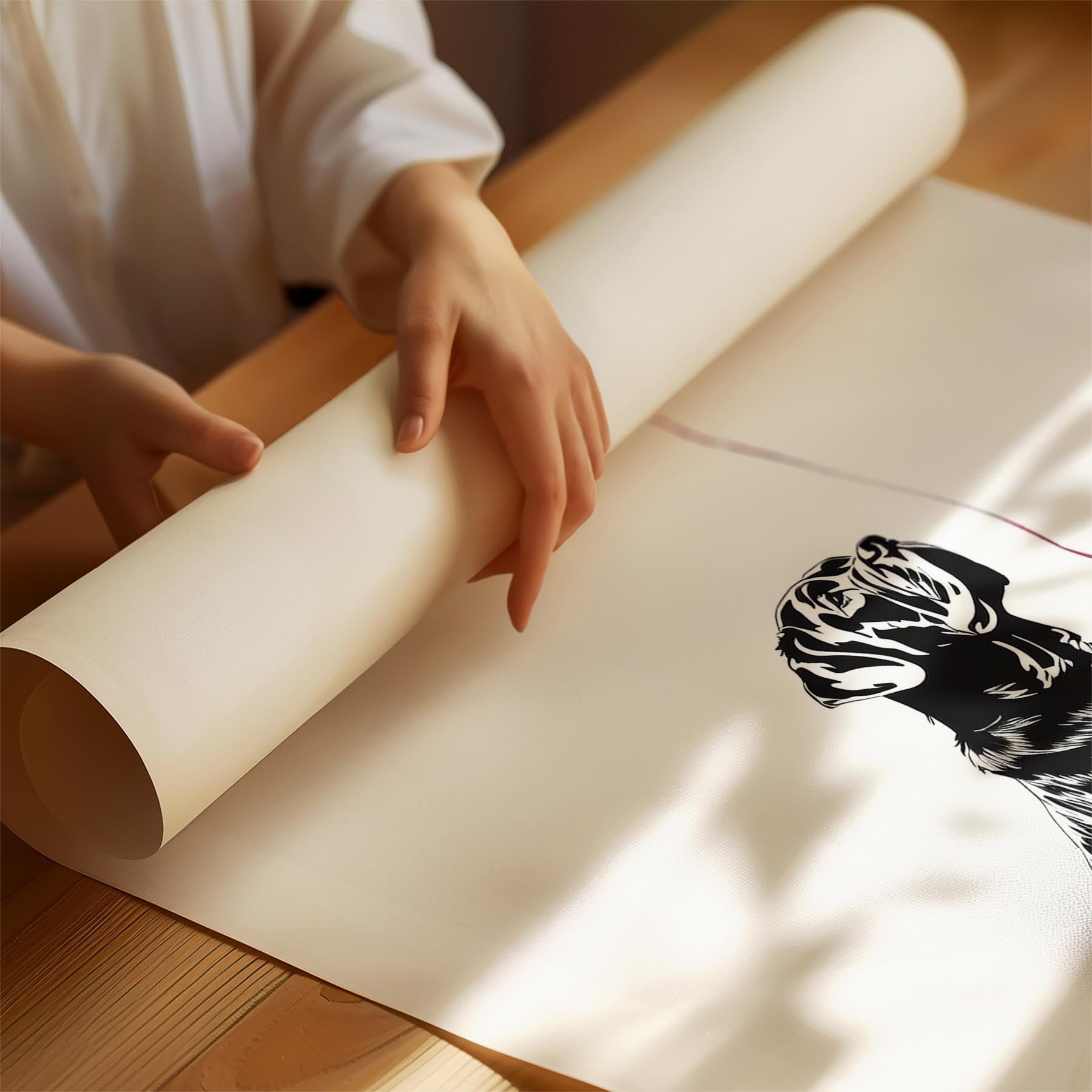 Neapolitan Mastiff DOGSY Series inspired by the Art of Banksy with text Dogsy image 1