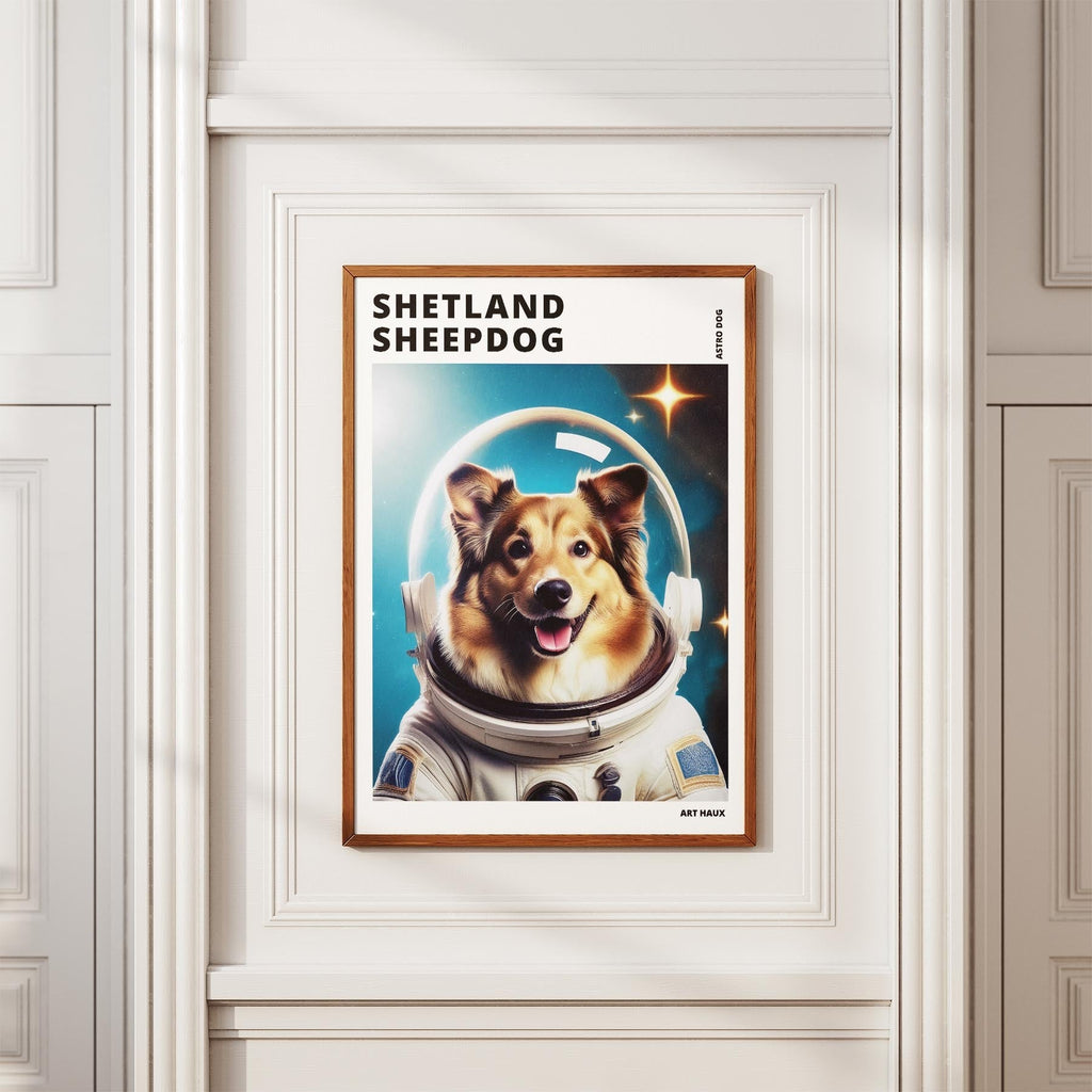 Shetland Sheepdog Astronaut Dog Series with Text Astro Dog image 3