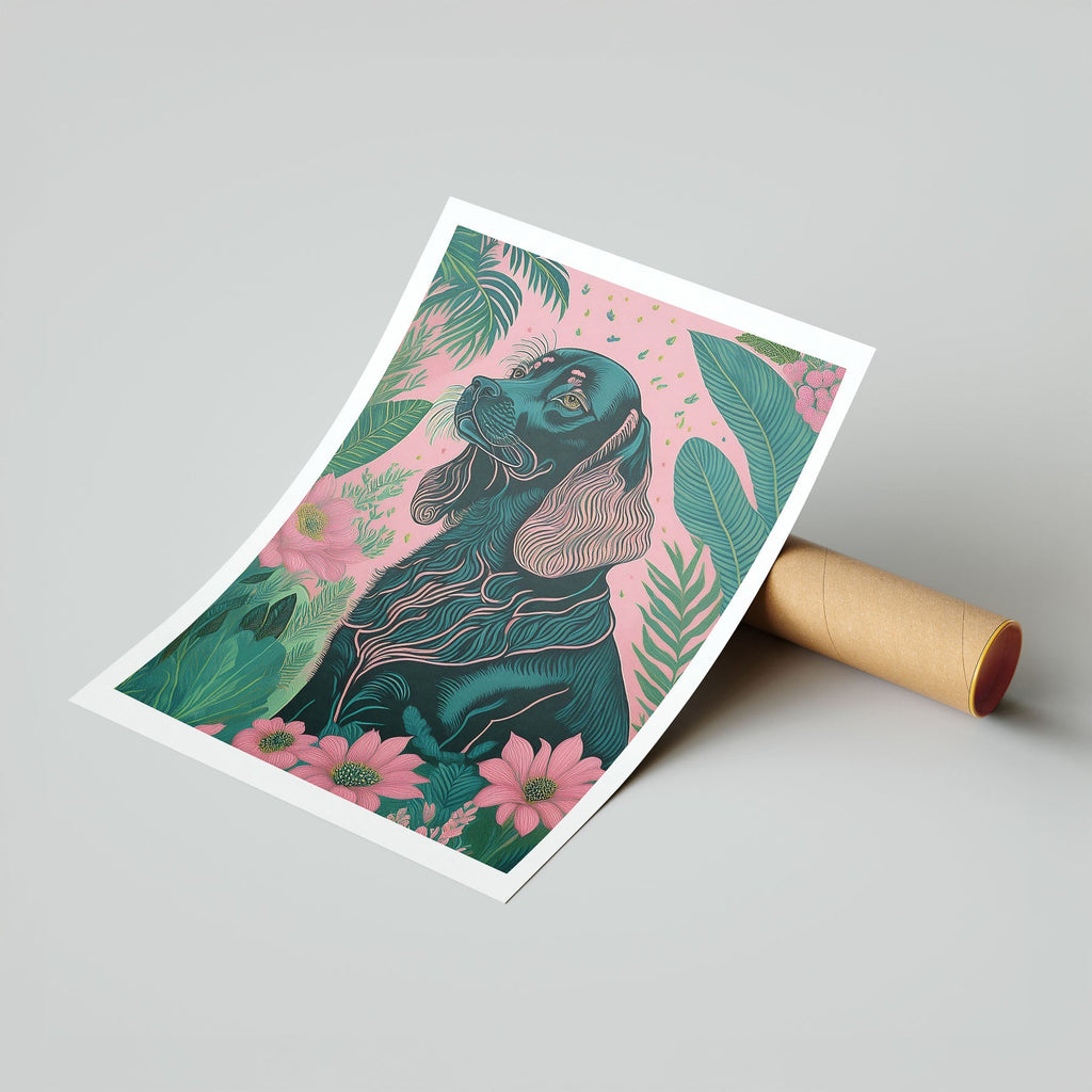 Cocker Spaniel 2 Flowery Dog image 7