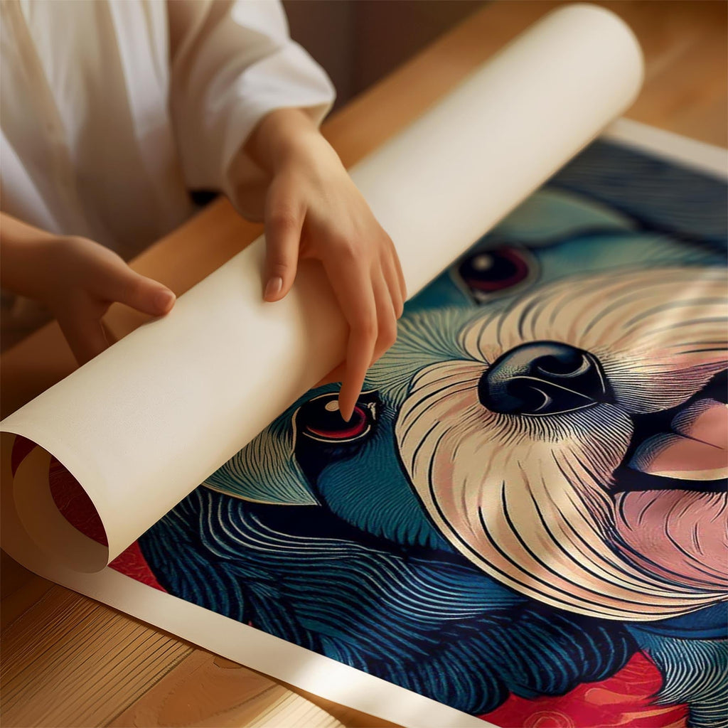 Cavoodle Hokusai Japanese Inspired Dog Series 9 image 1