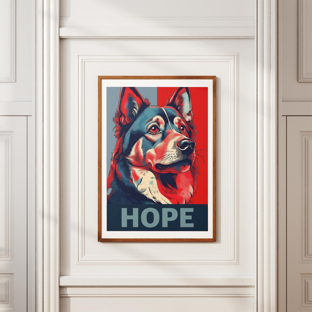 Finnish Lapphund HOPE Series Inspired by the Obama Poster image 3