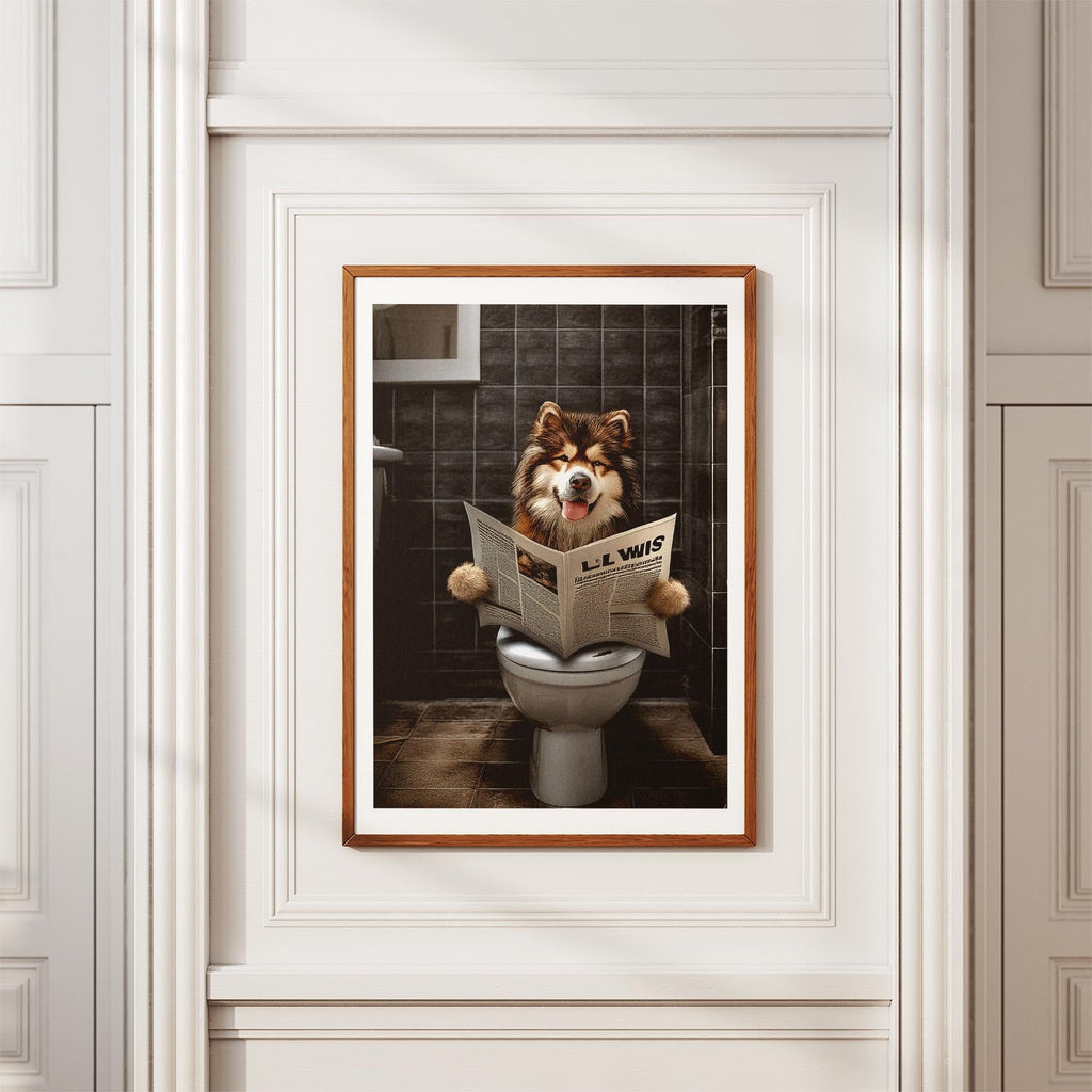 Alaskan Malamute Toilet Humour Dog Series 1 image 3