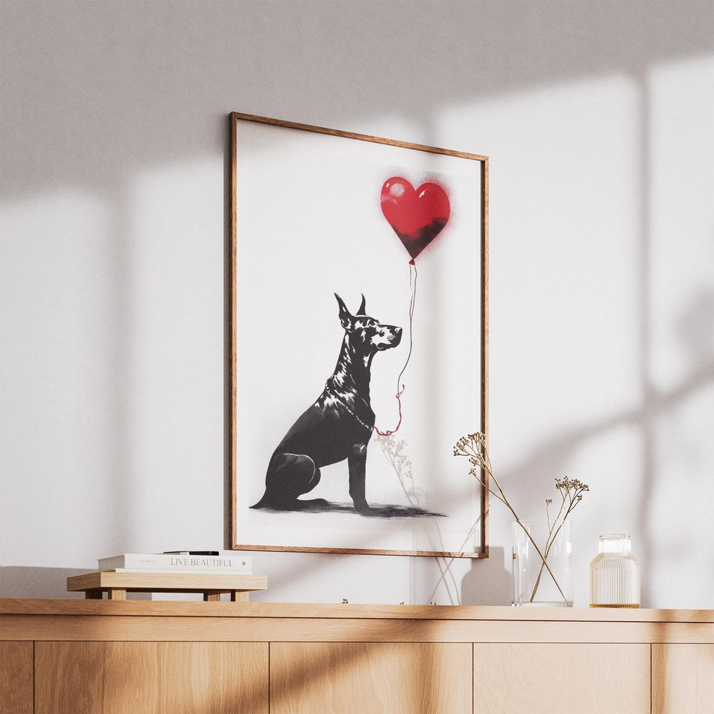 Doberman DOGSY Series inspired by the Art of Banksy image 5