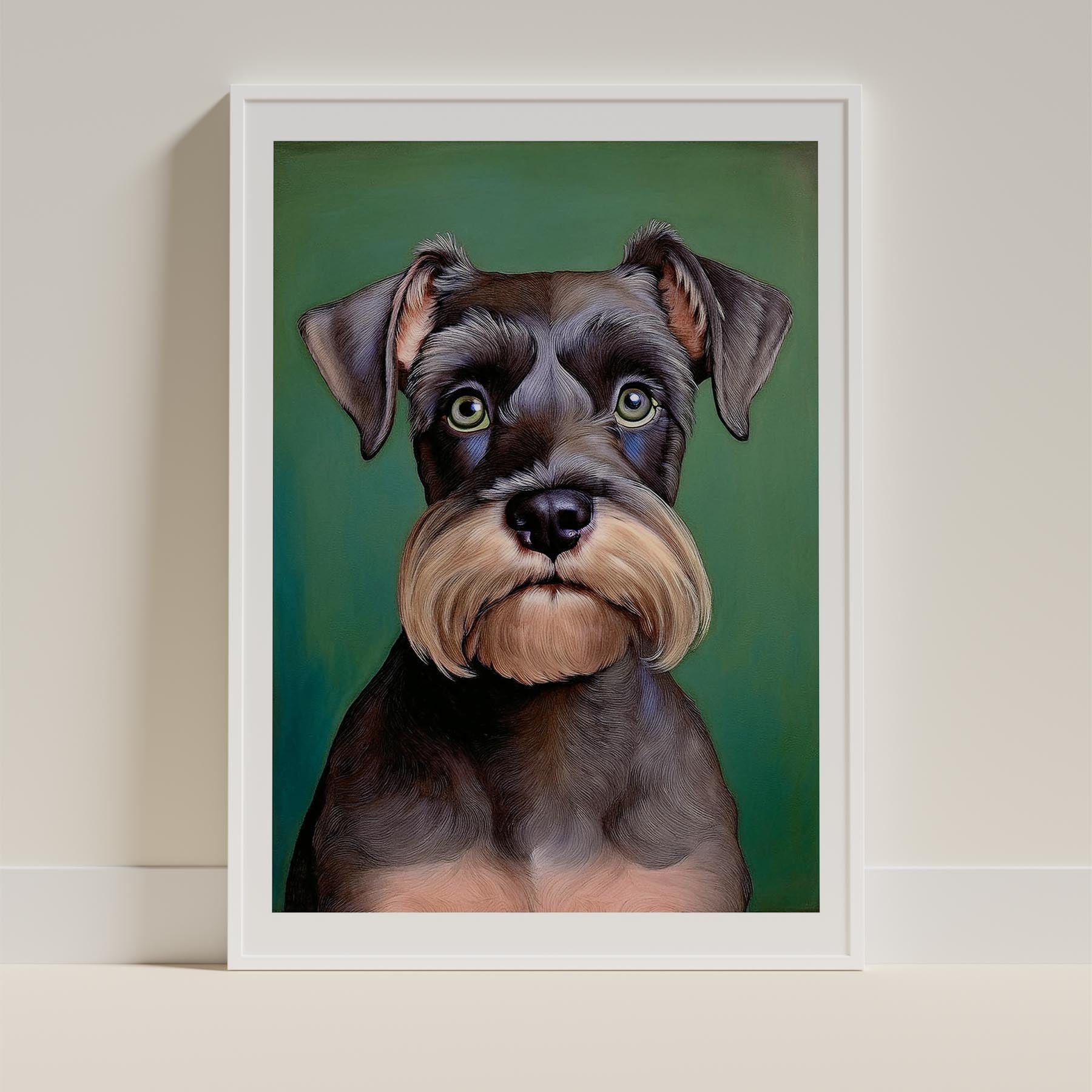 Schnauzer Green Painted Series image 9