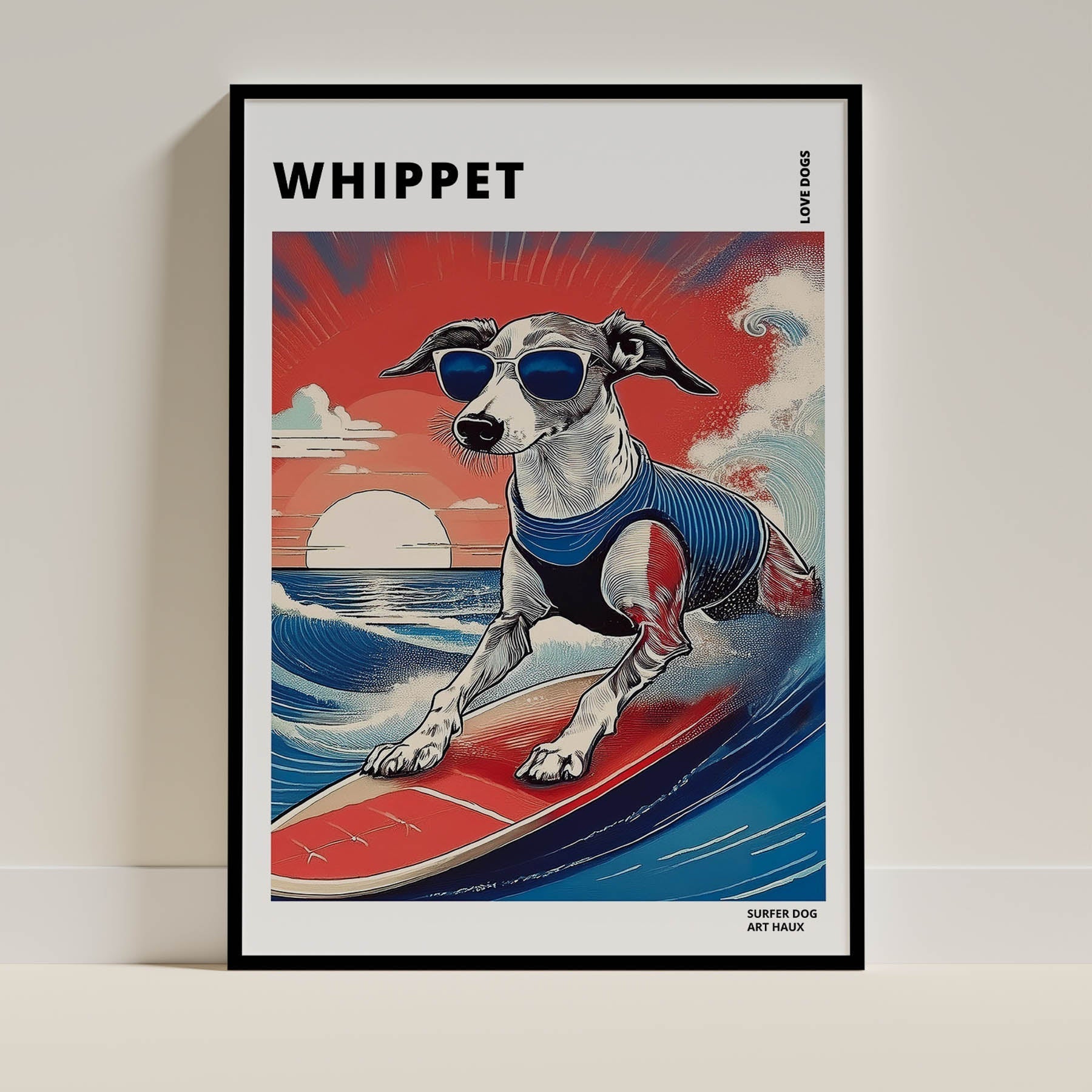 Whippet Dog Art Print Unframed Vol 2 | 10 Unique Designs | Wall Art Gift for Dog Lovers - Image 2 | Dogsy & Co