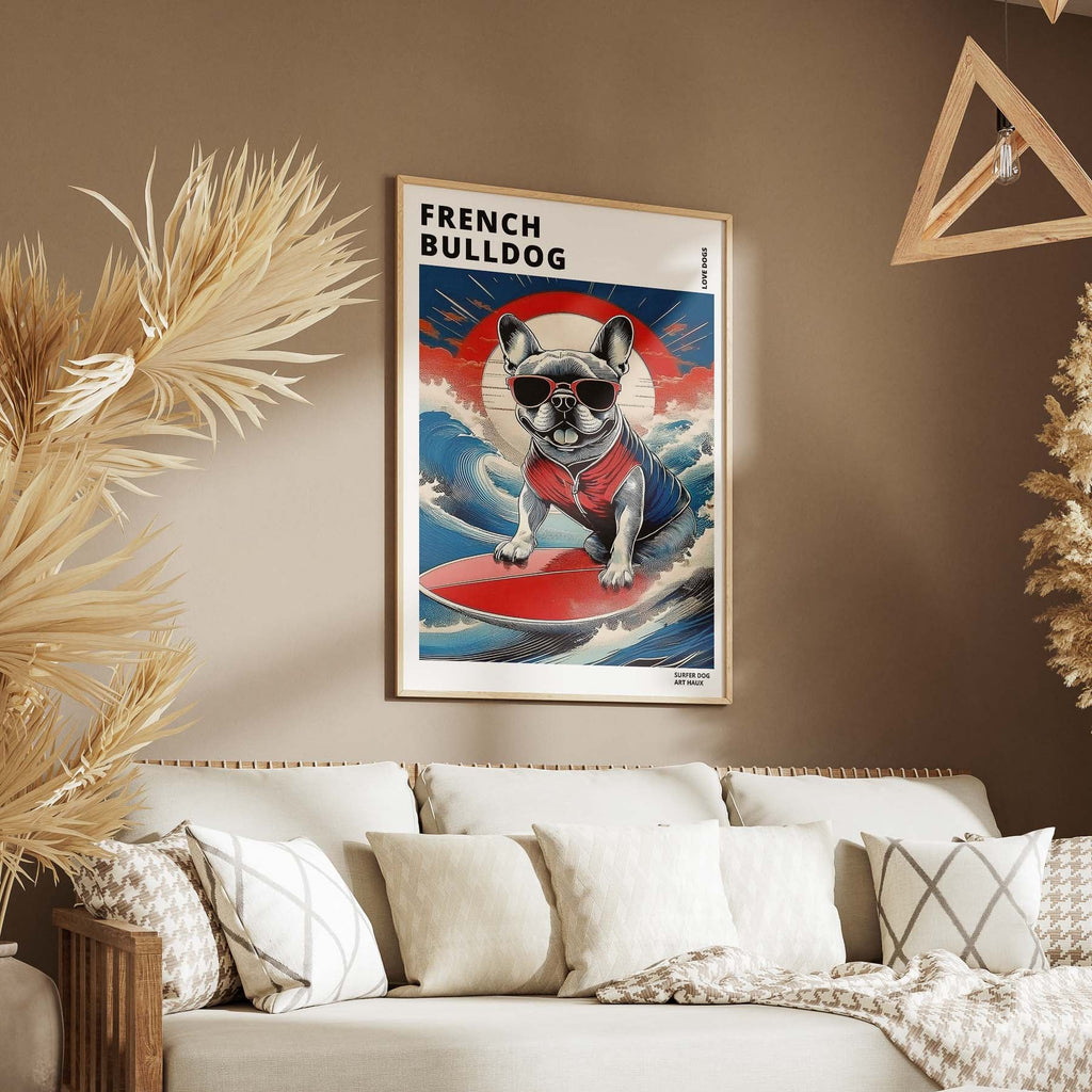 French Bulldog Hokosai Surfer Dogs 3 image 5
