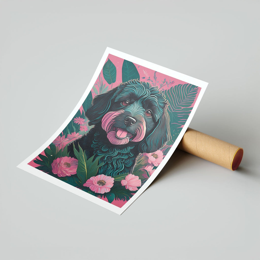 Groodle 1 Flowery Dog image 7