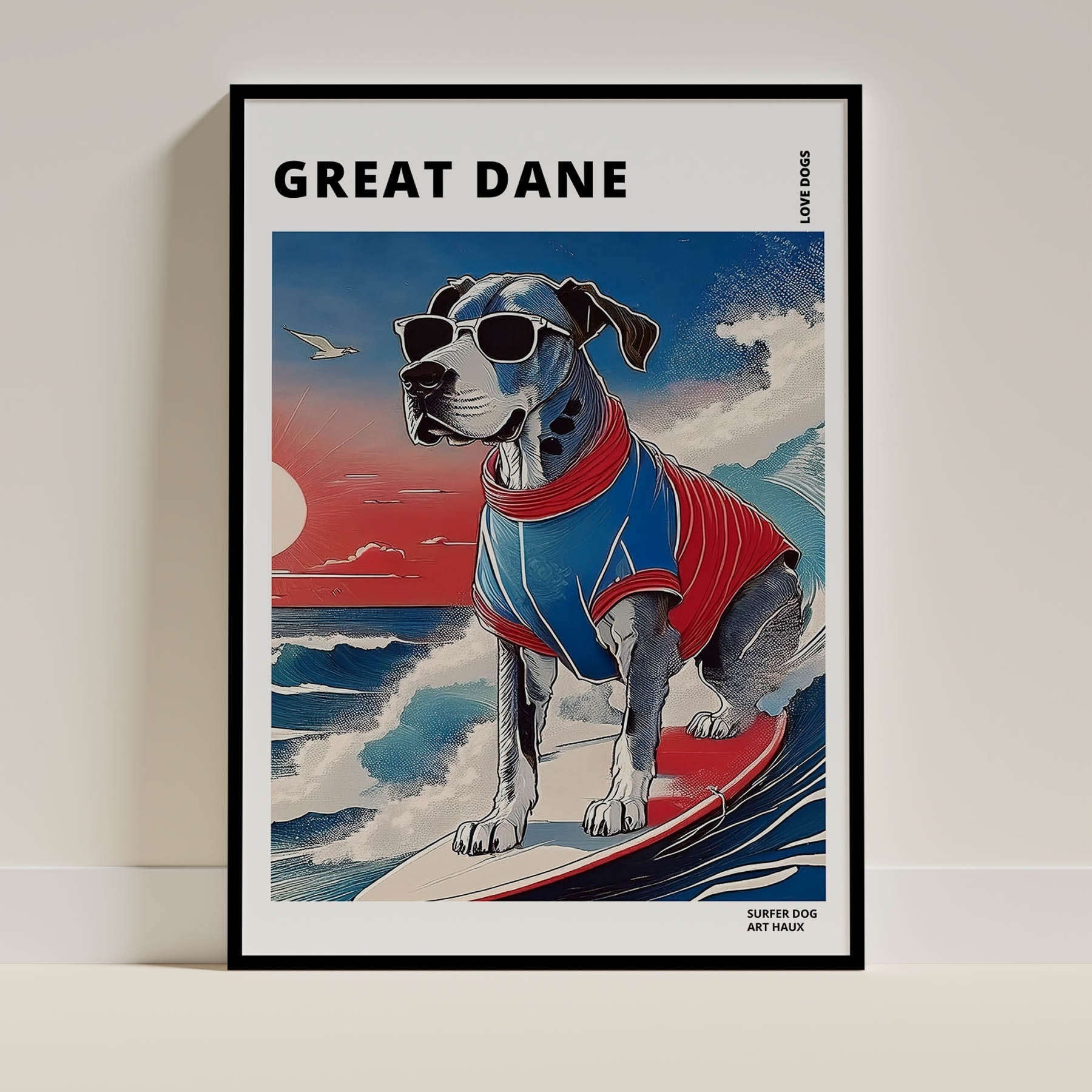 Great Dane Dog Art Print Unframed Vol 2 | 11 Unique Designs | Wall Art Gift for Dog Lovers - Image 6 | Dogsy & Co