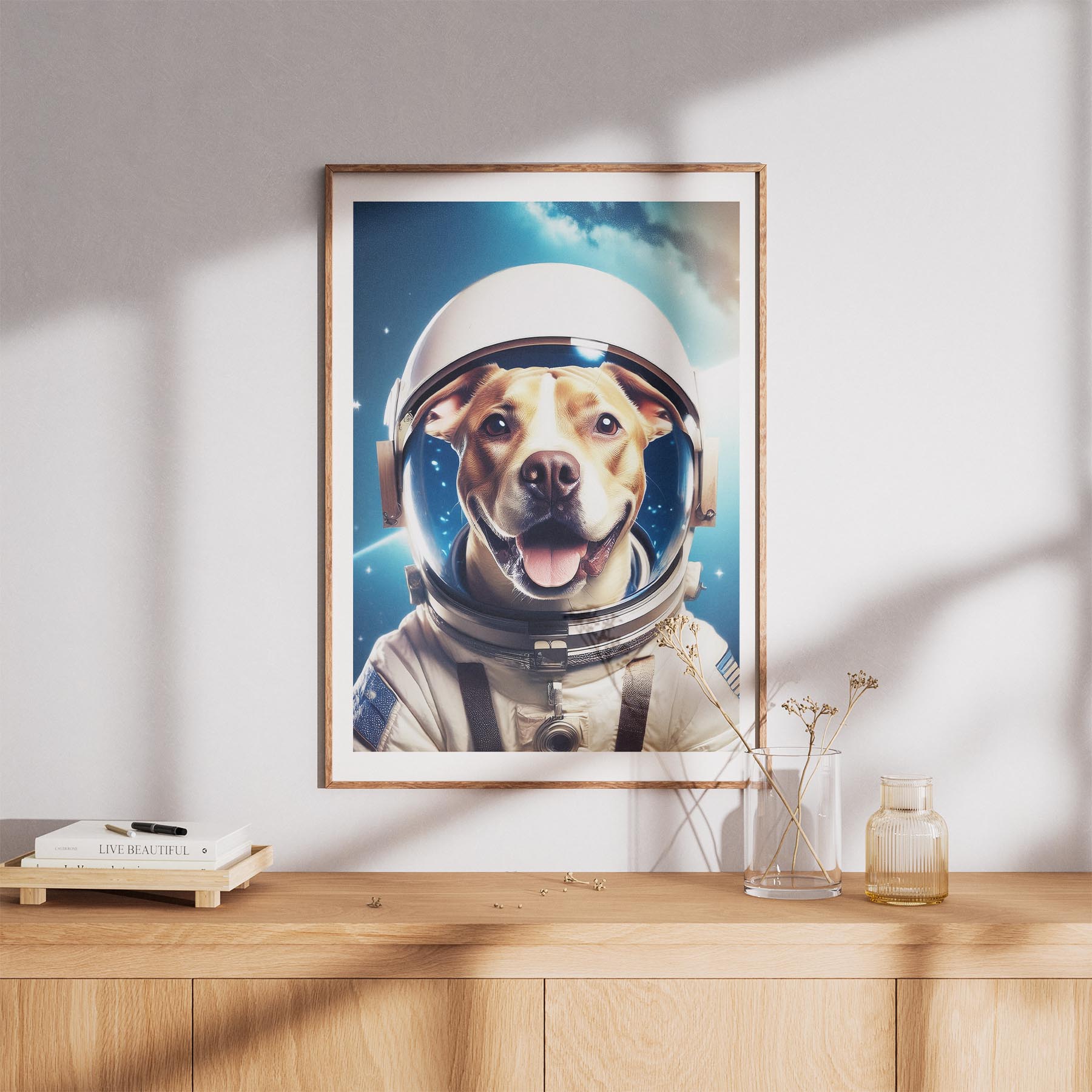 American Staffordshire Terrier Astronaut Dog Series image 8