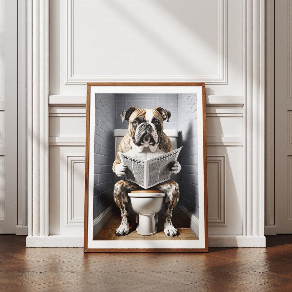 Bulldog Toilet Humour Dog Series 6 image 4