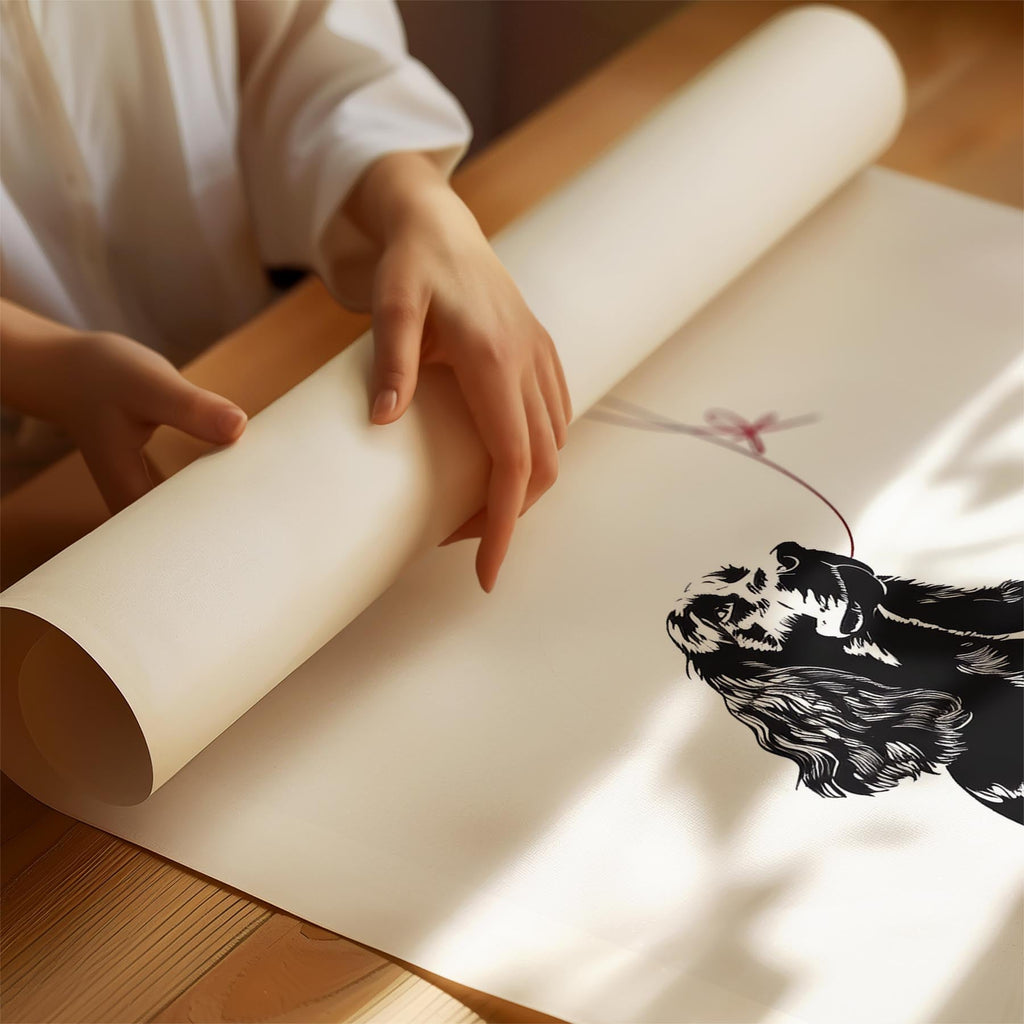 Cocker Spaniel DOGSY Series inspired by the Art of Banksy with text Dogsy image 1