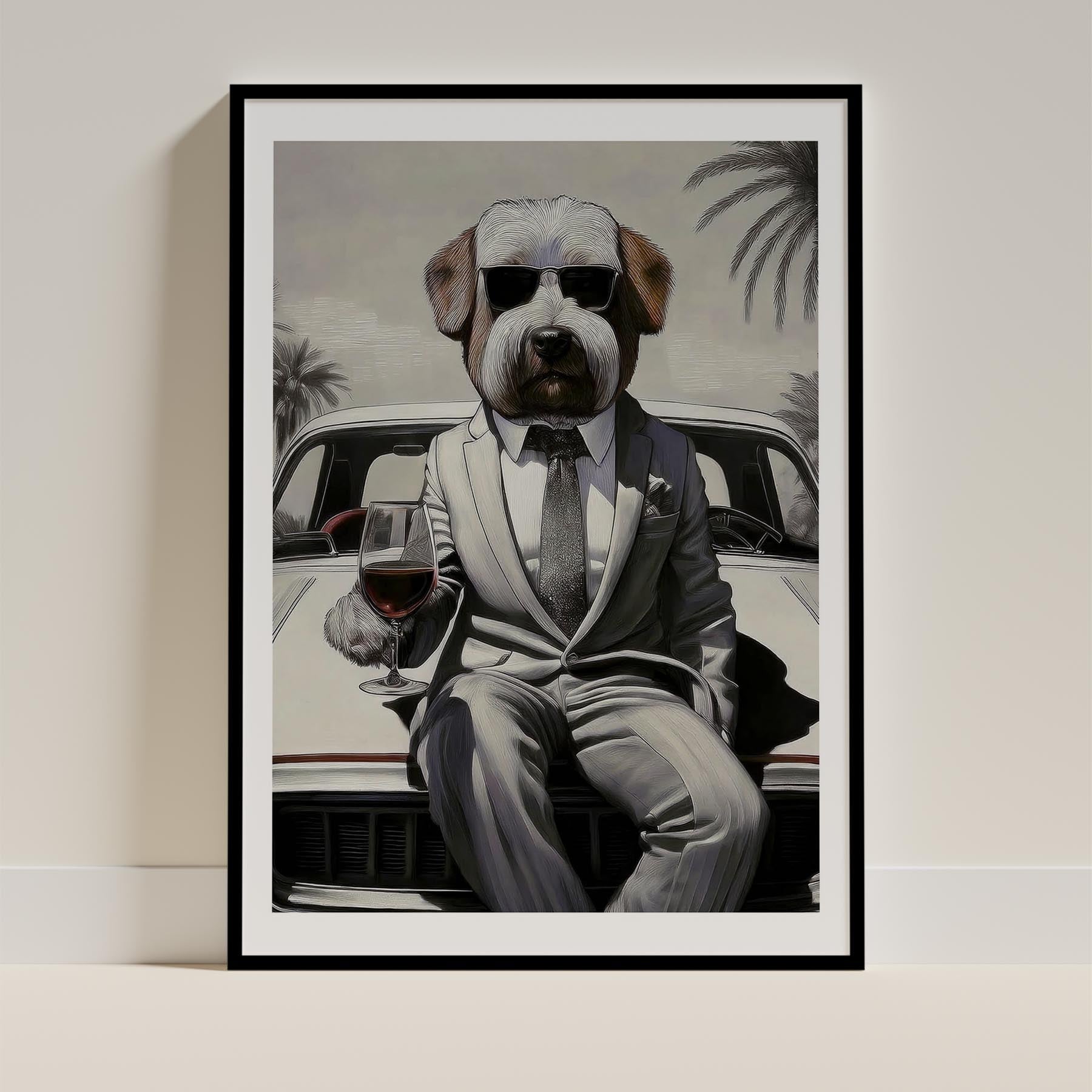 Old English Sheepdog Dog Art Print Unframed Vol 1 | 11 Unique Designs | Wall Art Gift for Dog Lovers - Image 6 | Dogsy & Co