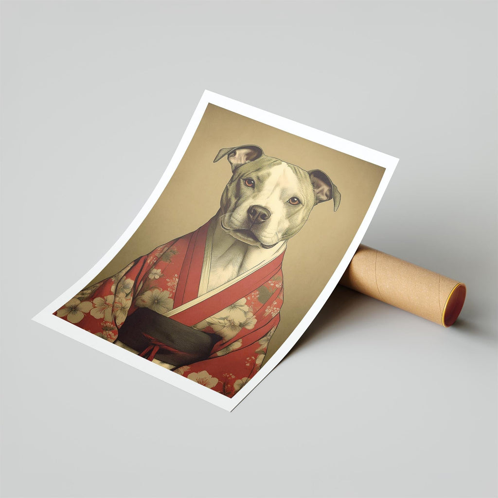 Staffordshire Bull Terrier Japanse Kimono Dog Series image 6