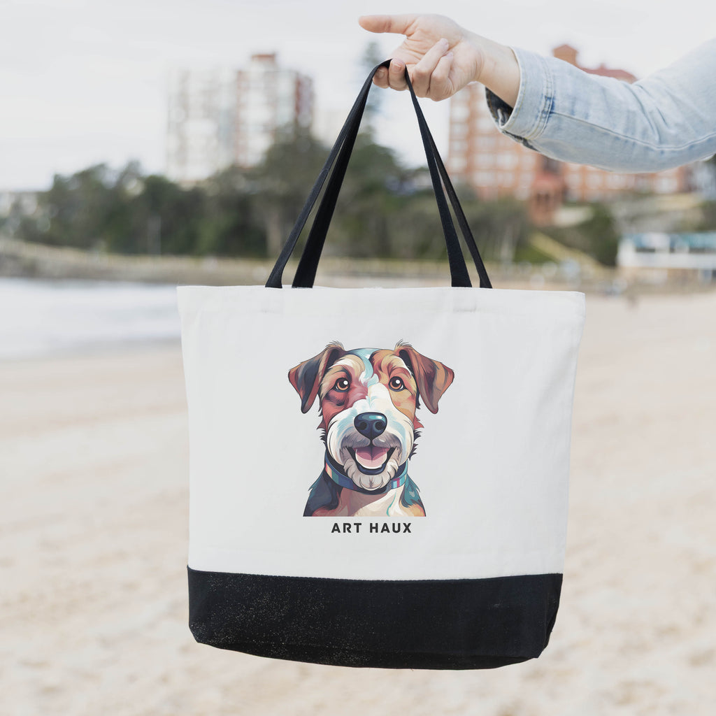 Fox Terrier Chic Graphic Art Bag image 1