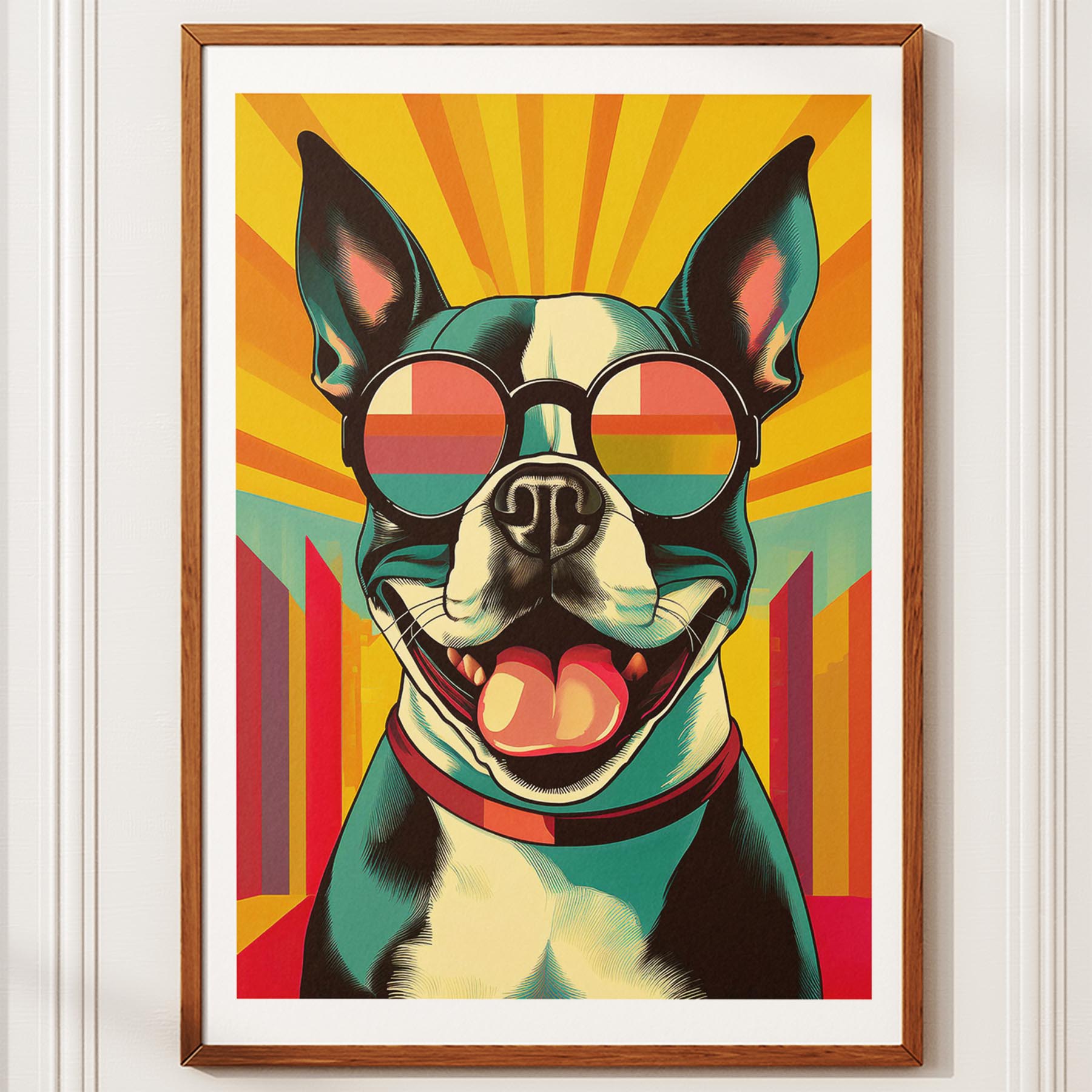 Boston Terrier In Colourful Sunnies 1 image 10