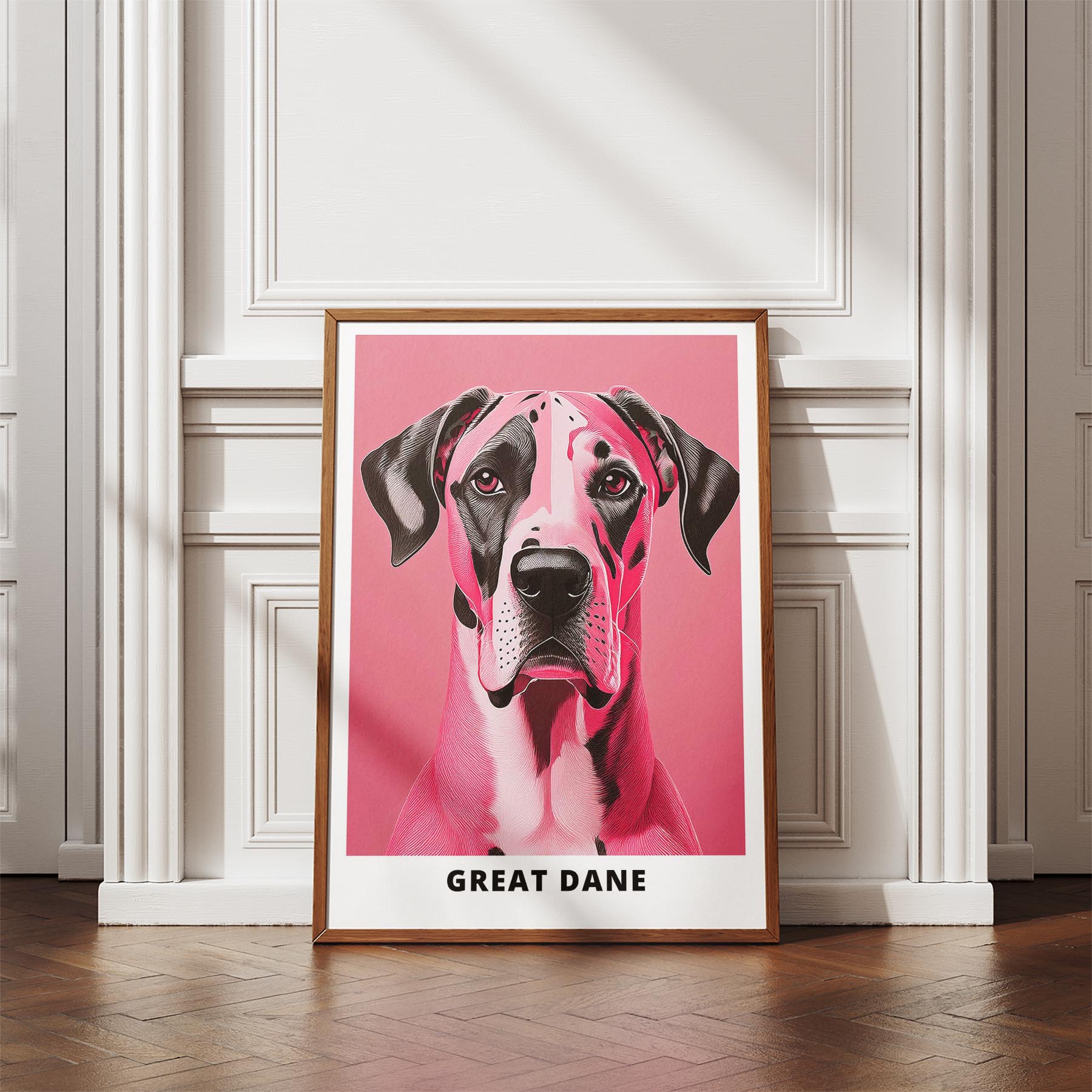Great Dane Pink and Black Dog Series 3 image 4