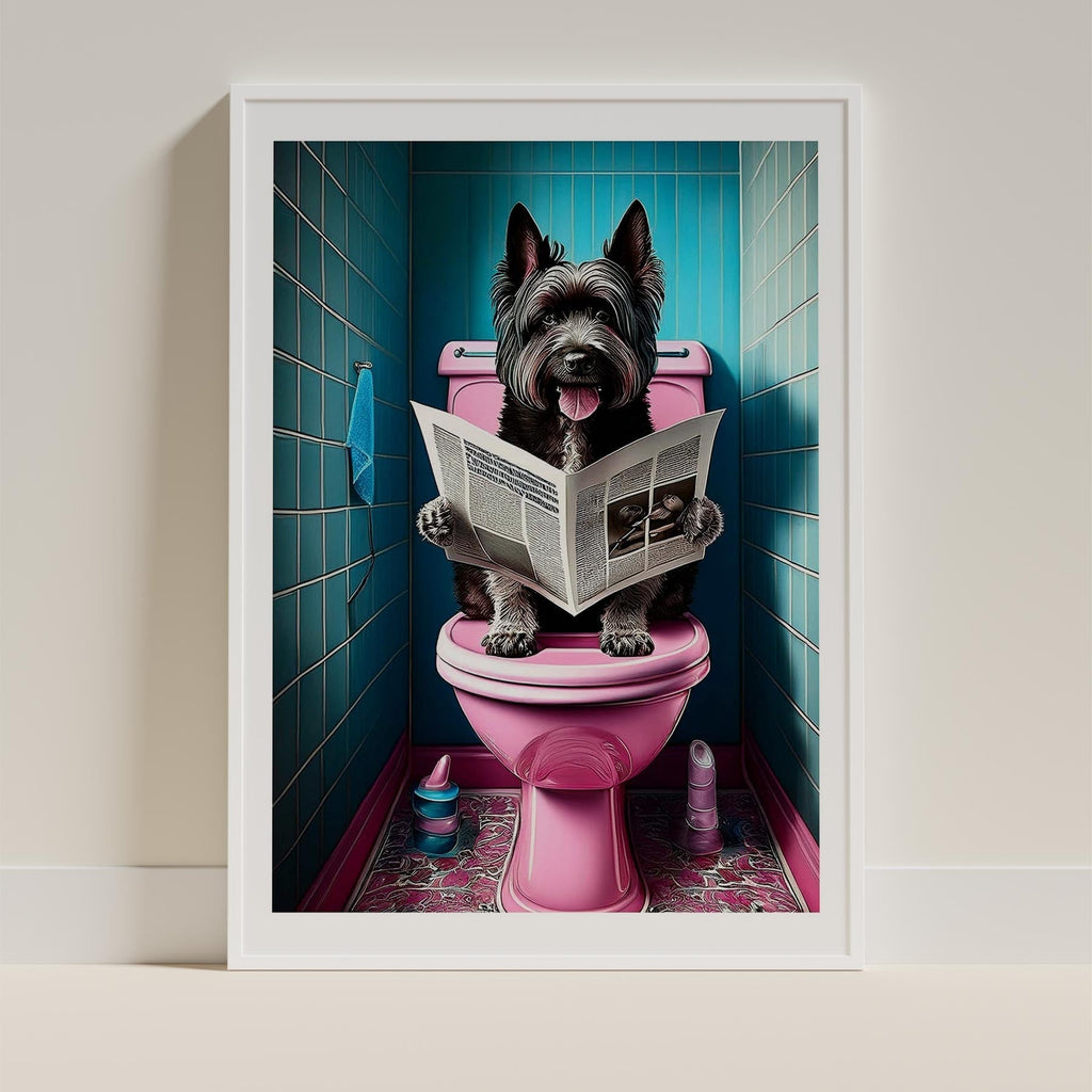 Smithfield Sheepdog Toilet Dogs PInk and Turquise image 9