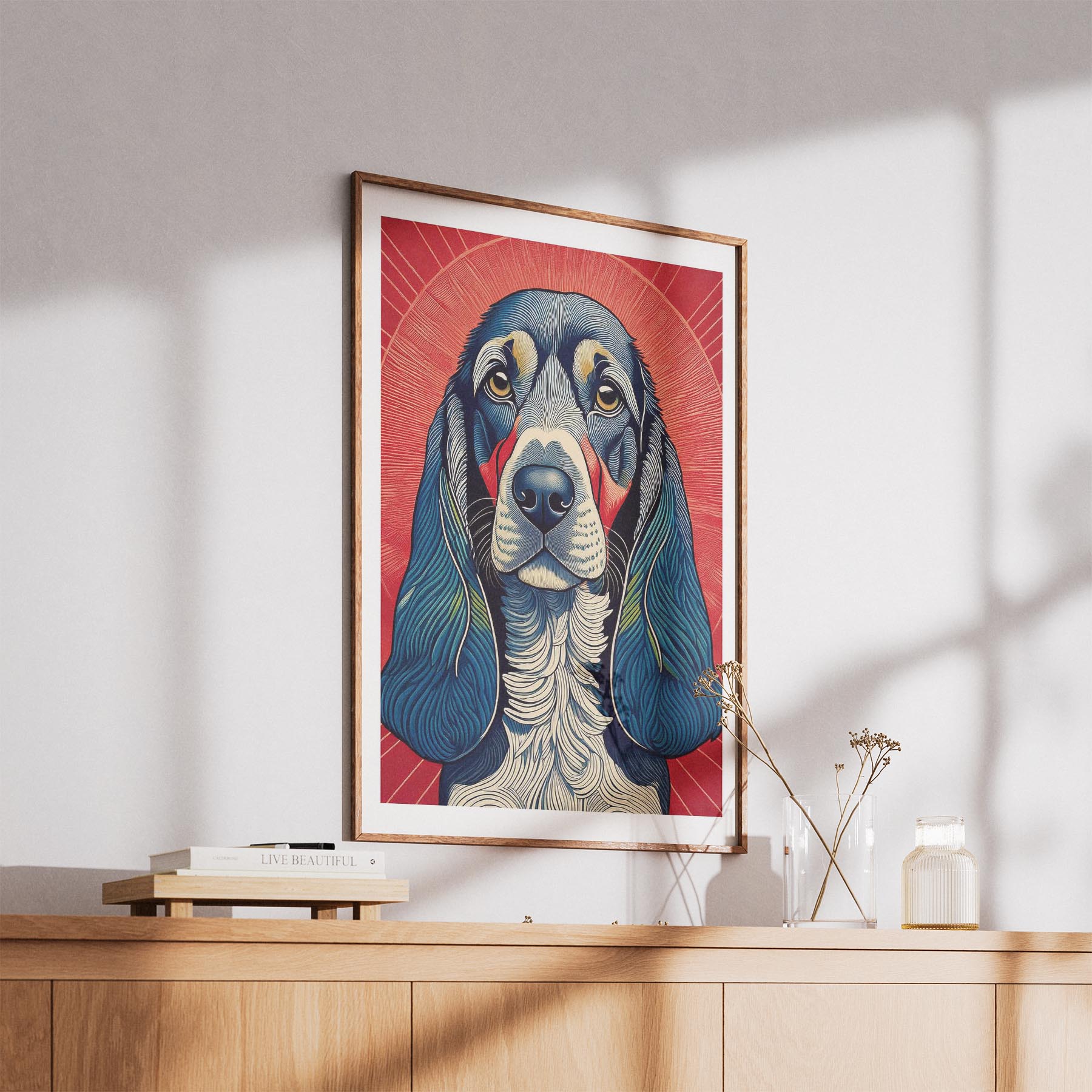 Bloodhound Hokusai Japanese Inspired Dog Series 2 image 5