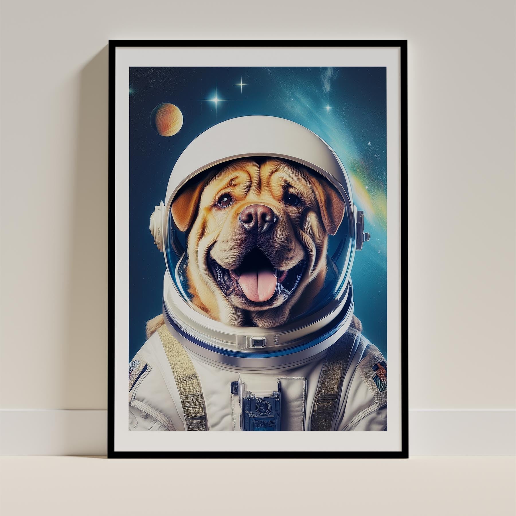 Shar Pei Dog Art Print Unframed | 6 Unique Designs | Wall Art Gift for Dog Lovers - Image 5 | Dogsy & Co