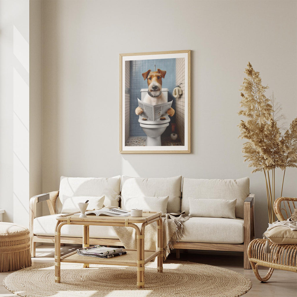 Fox Terrier Toilet Humour Dog Series image 2