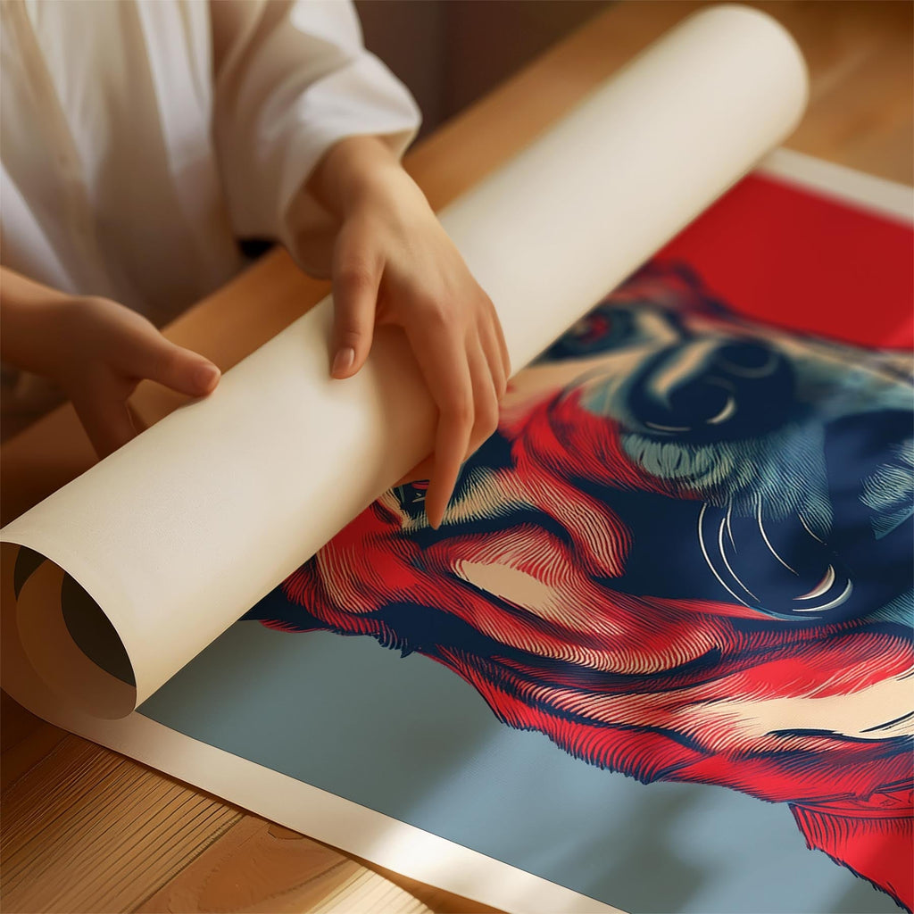 German Shepherd LOVE Series Inspired by the Obama Poster image 1