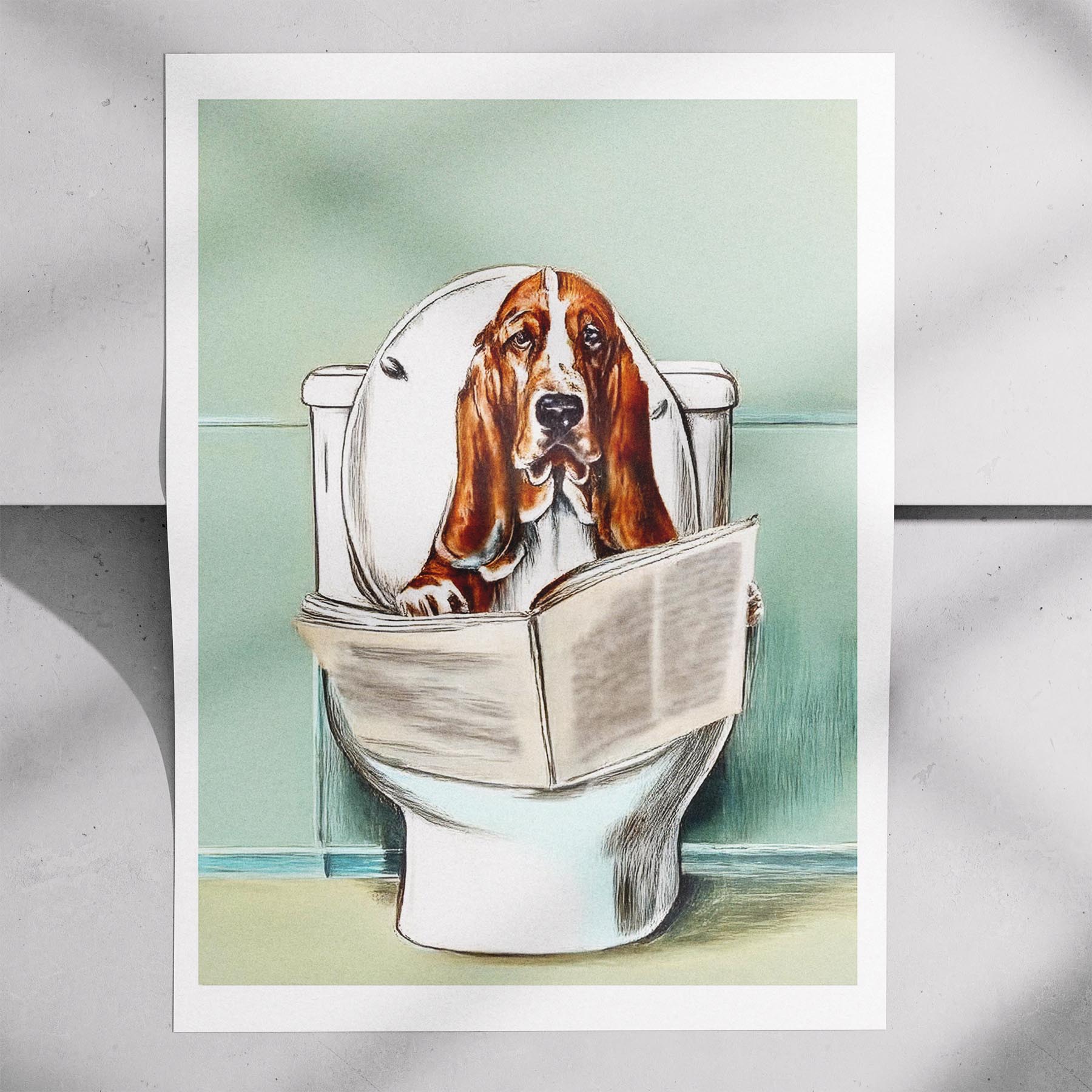 Beagle Toilet Humour Dog Series 3 image 7