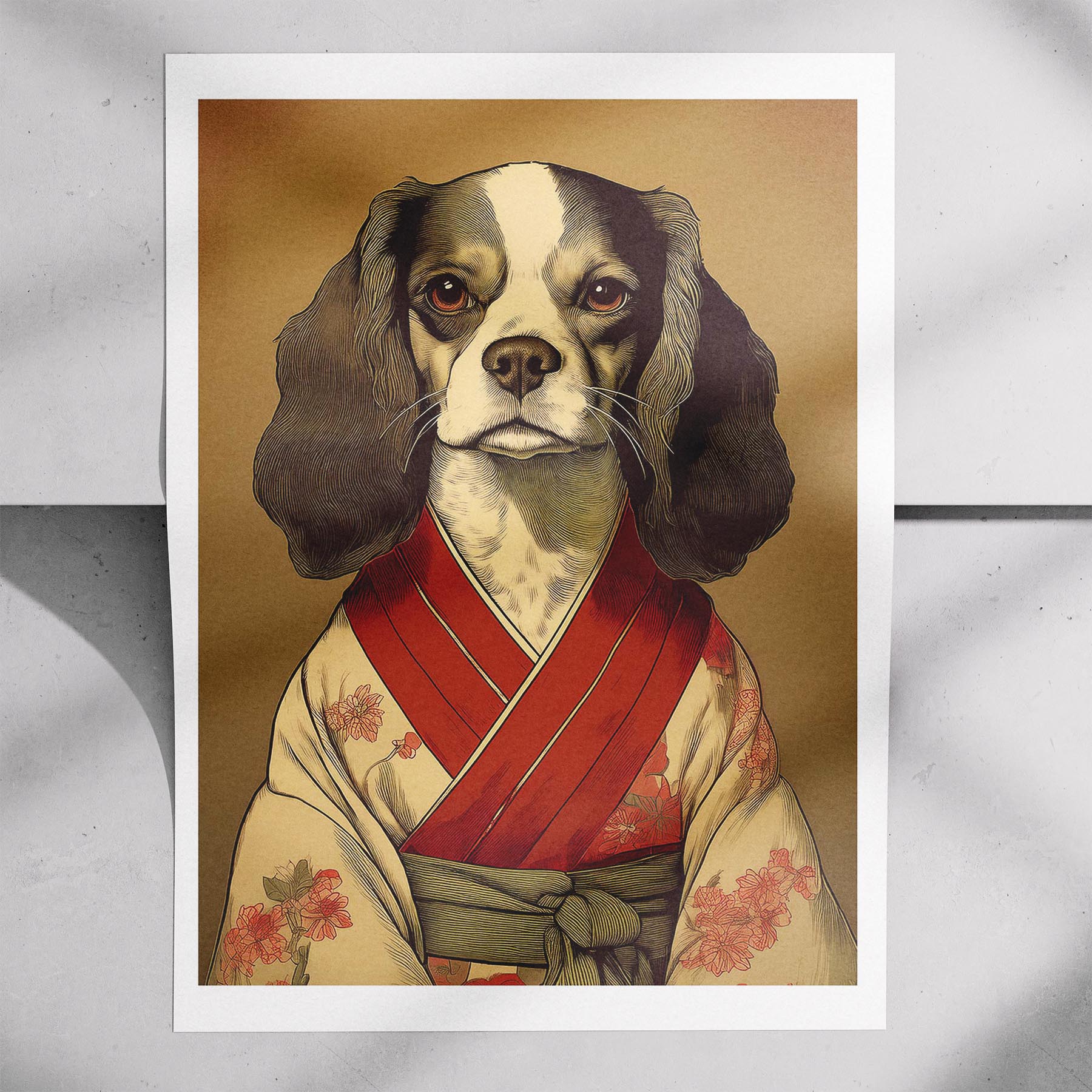 Cavalier Spaniel Japanse Kimono Dog Series image 7