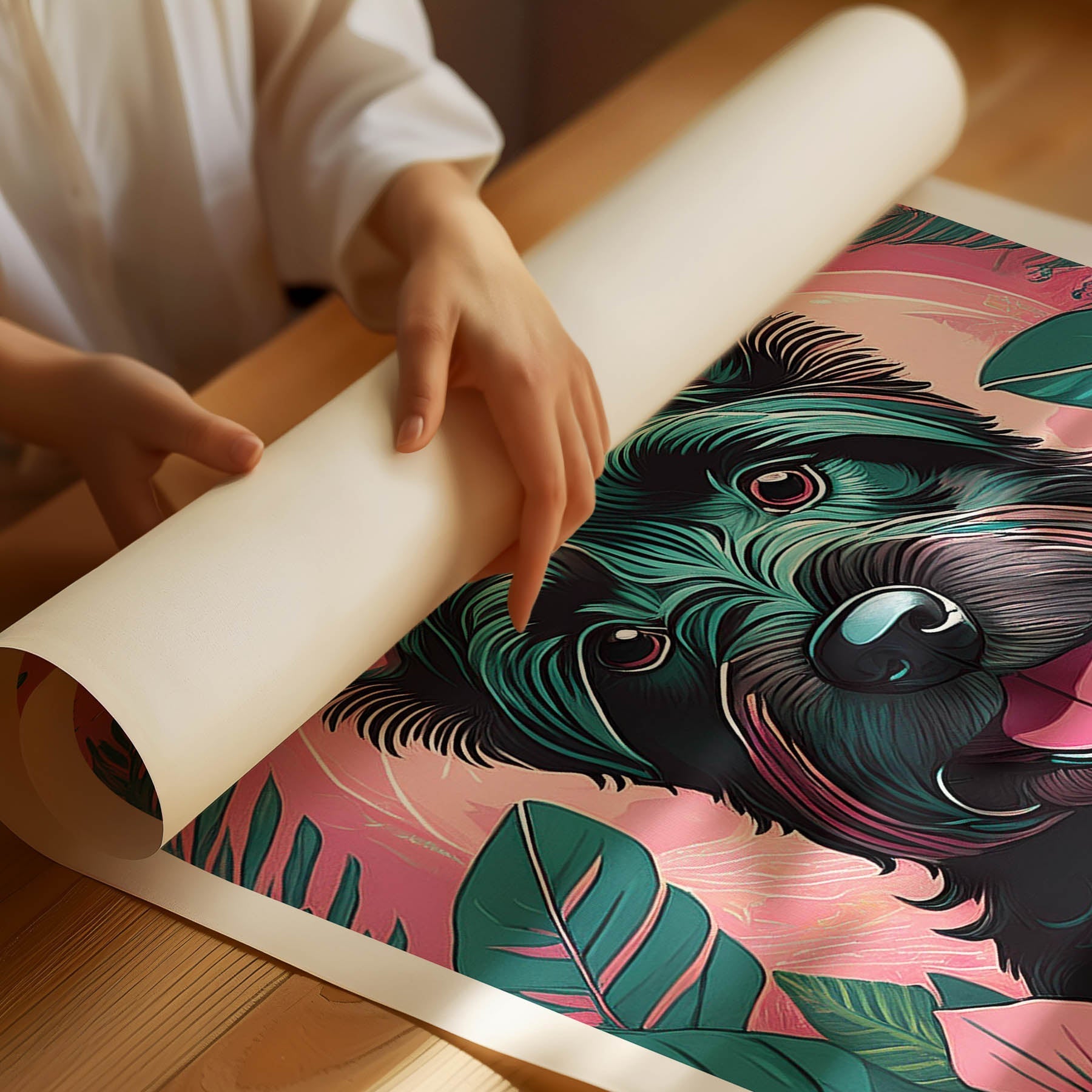 Scottish Terrier Flowery Dog image 1