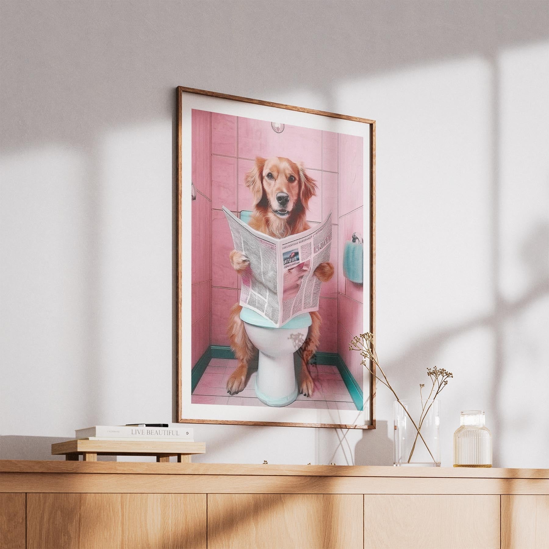 Golden Retriever Toilet Humour Dog Series 4 image 5