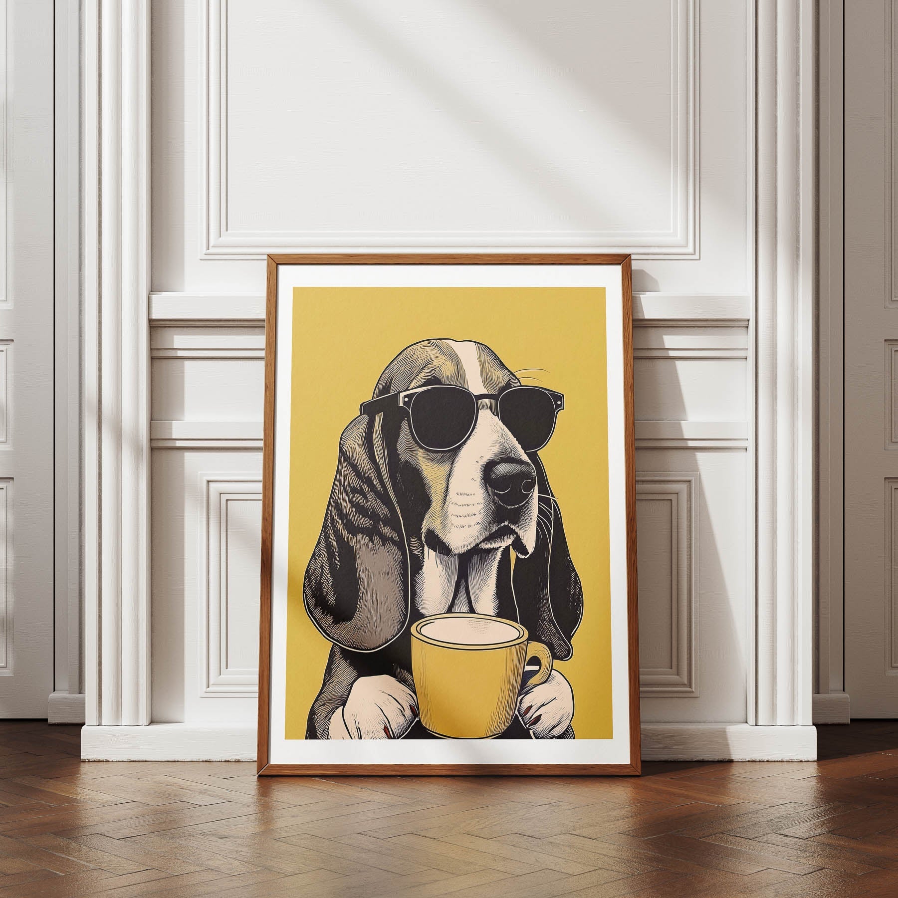 Basseet Hound Chillin Coffee Dog image 4