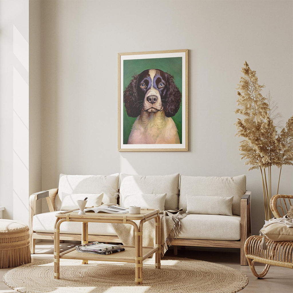 English Springer Spaniel Green Painted Series image 2