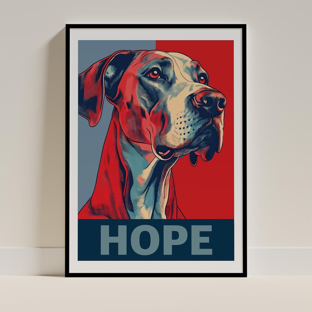 Great Dane HOPE Series Inspired by the Obama Poster image 11